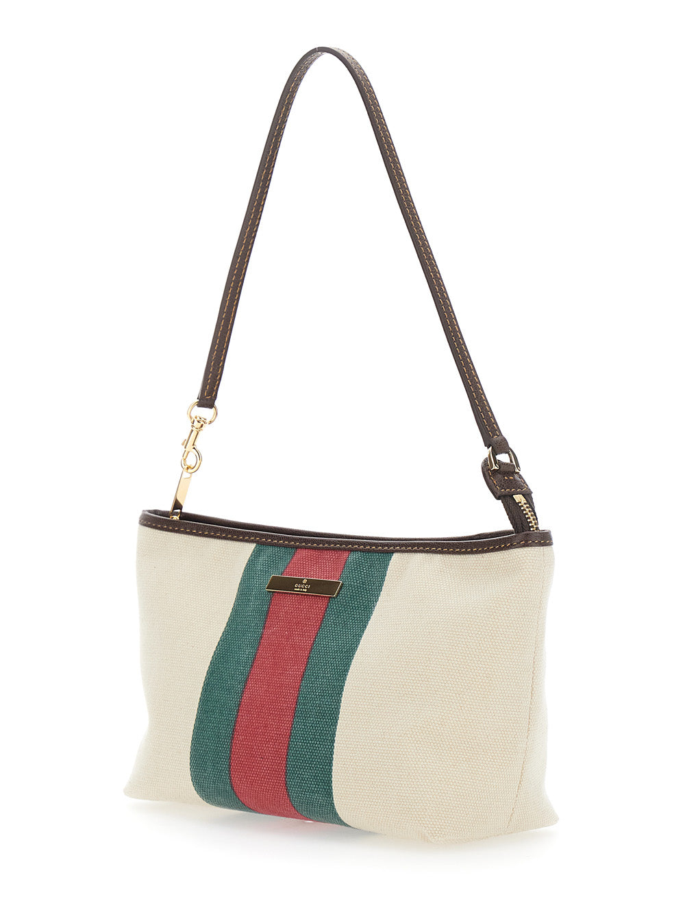 Gucci Women Gucci Summer Pouch Canvas Washed Web GUCCI