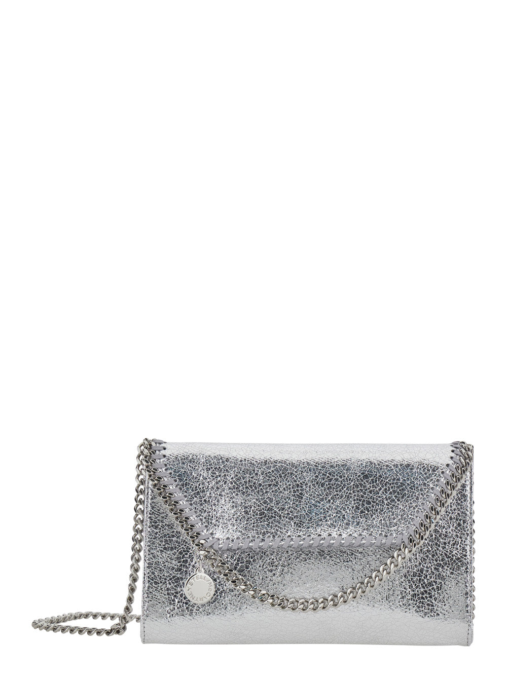 Stella Mccartney Women Falabella Wallet W/ Chain Bag With Chain In Metallic Synthetic Fabric For Women STELLA MCCARTNEY
