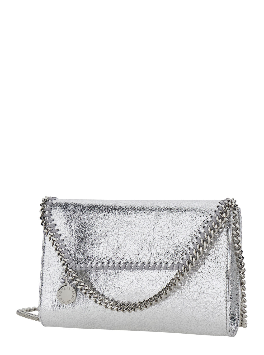 Stella Mccartney Women Falabella Wallet W/ Chain Bag With Chain In Metallic Synthetic Fabric For Women STELLA MCCARTNEY