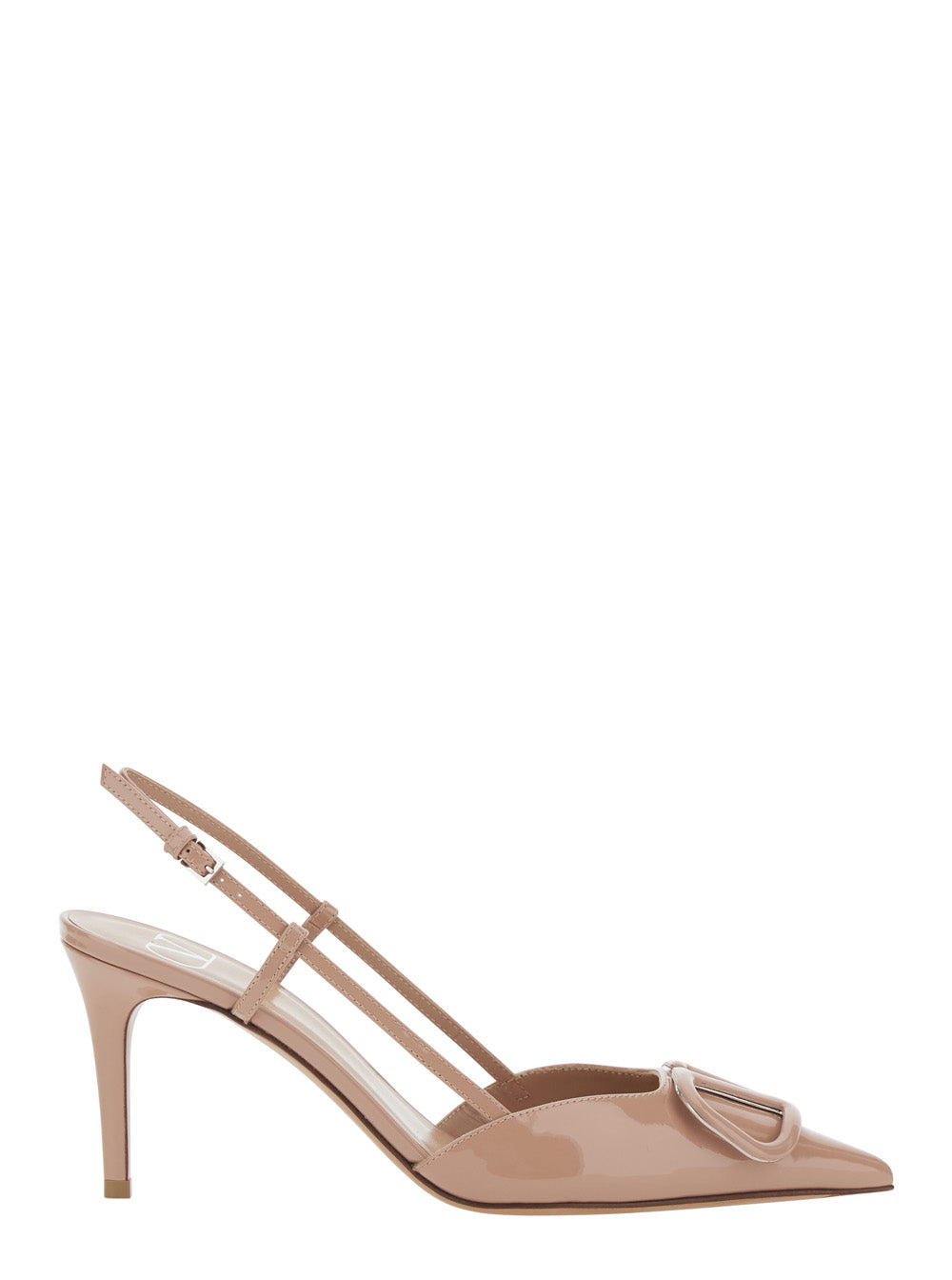 Valentino Garavani Women Pink Pumps With Vlogo On The Front In Patent Leather For Women VALENTINO GARAVANI