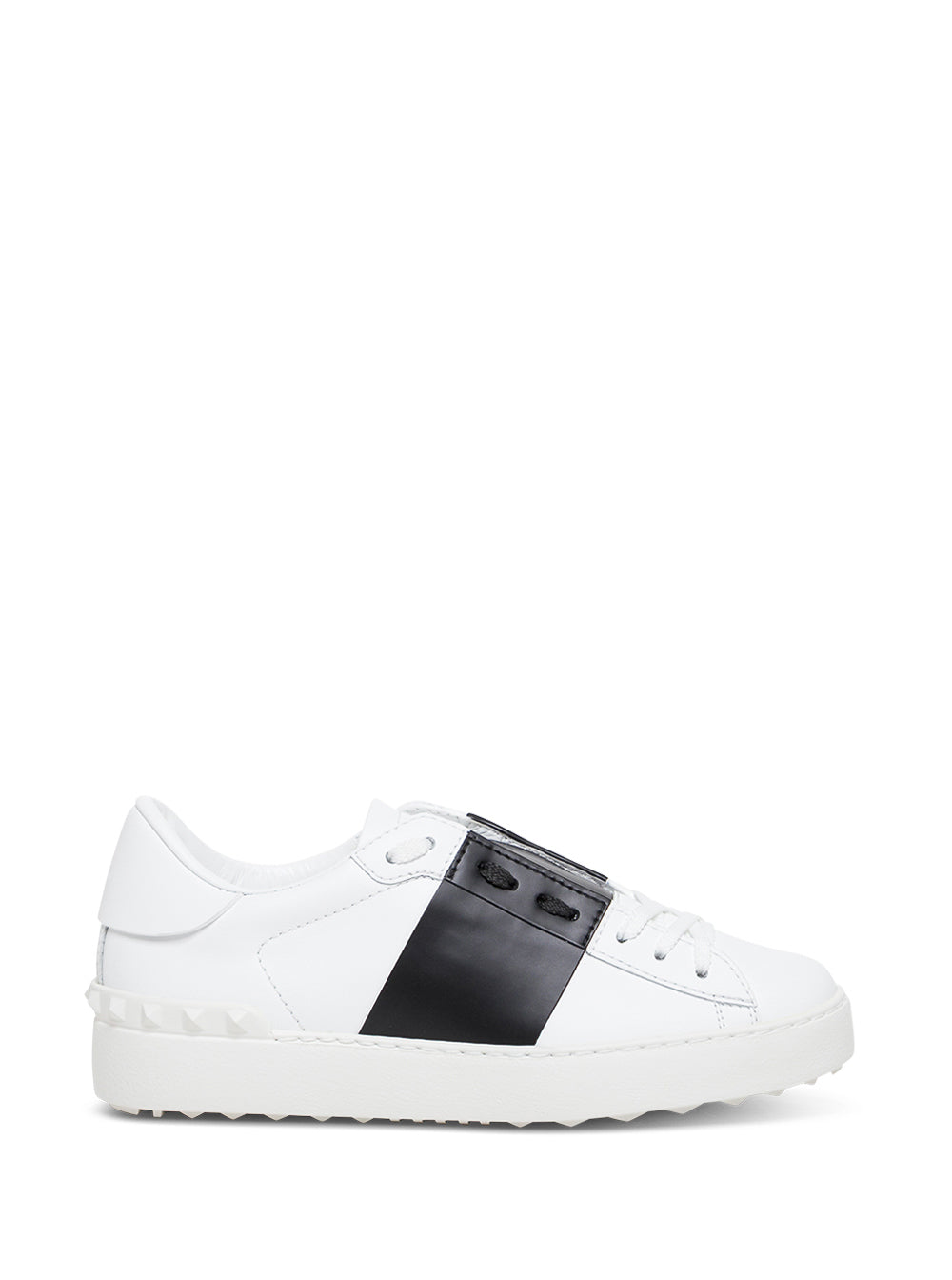 Valentino Garavani Women Sneaker 'Open' With Rockstud Details In White Leather For Women VALENTINO GARAVANI