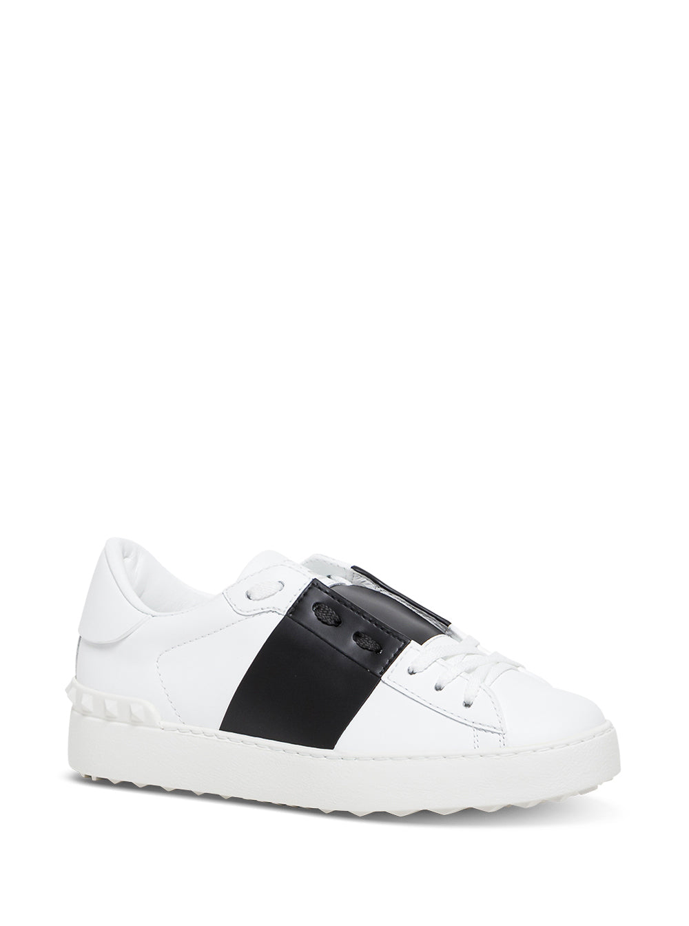 Valentino Garavani Women Sneaker 'Open' With Rockstud Details In White Leather For Women VALENTINO GARAVANI