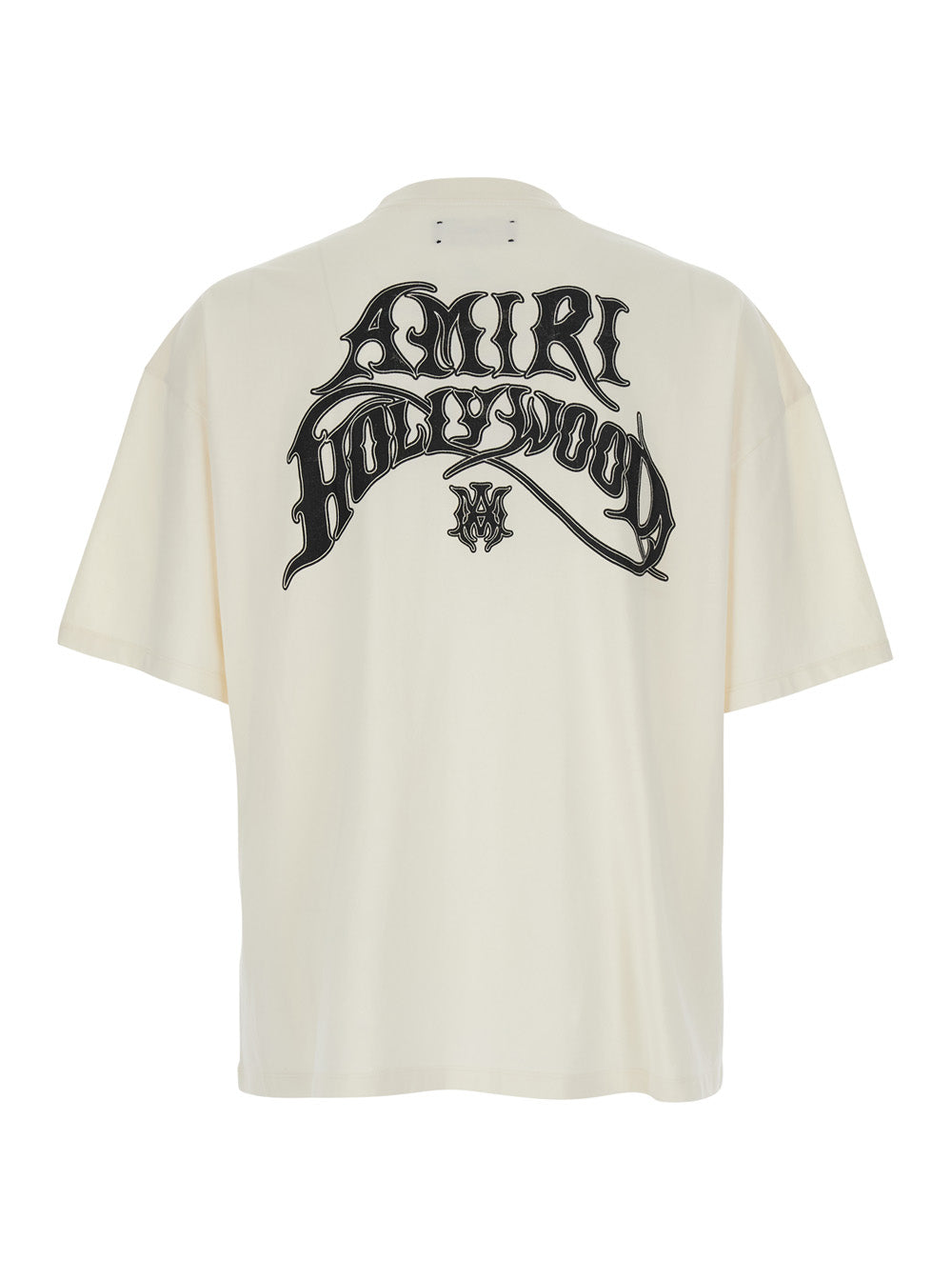 Amiri Men White T-Shirt With Printed Logo On The Front And Back In Cotton For Men AMIRI