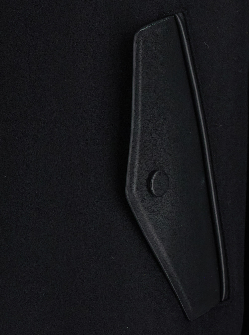 Givenchy Men Black Jacket With Bi-Color Details And Patch On The Back In Leather And Fabric For Men GIVENCHY