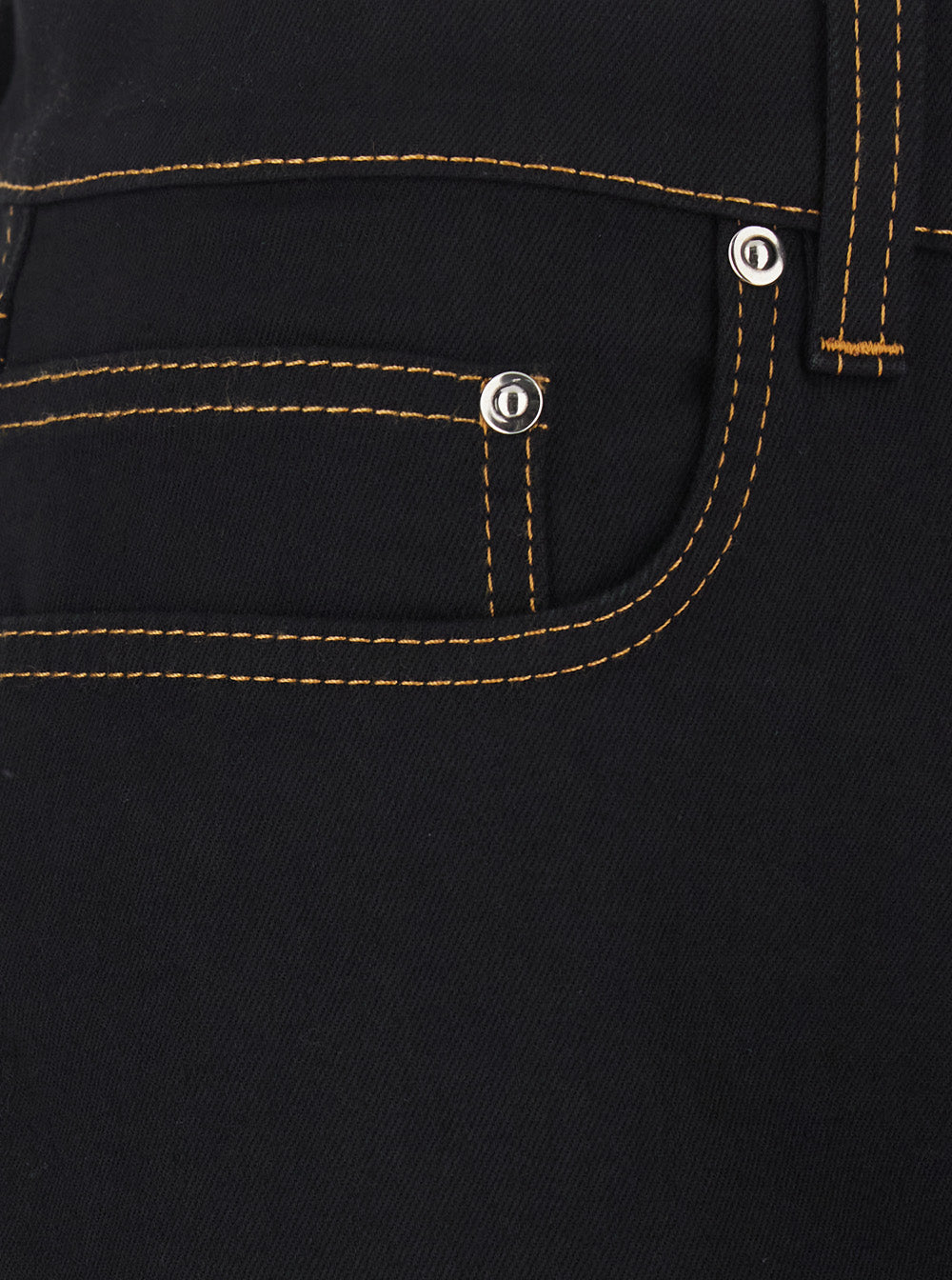 Versace Men Black Jeans With Five-Pocket Design And Logo Patch On The Back In Denim For Men VERSACE