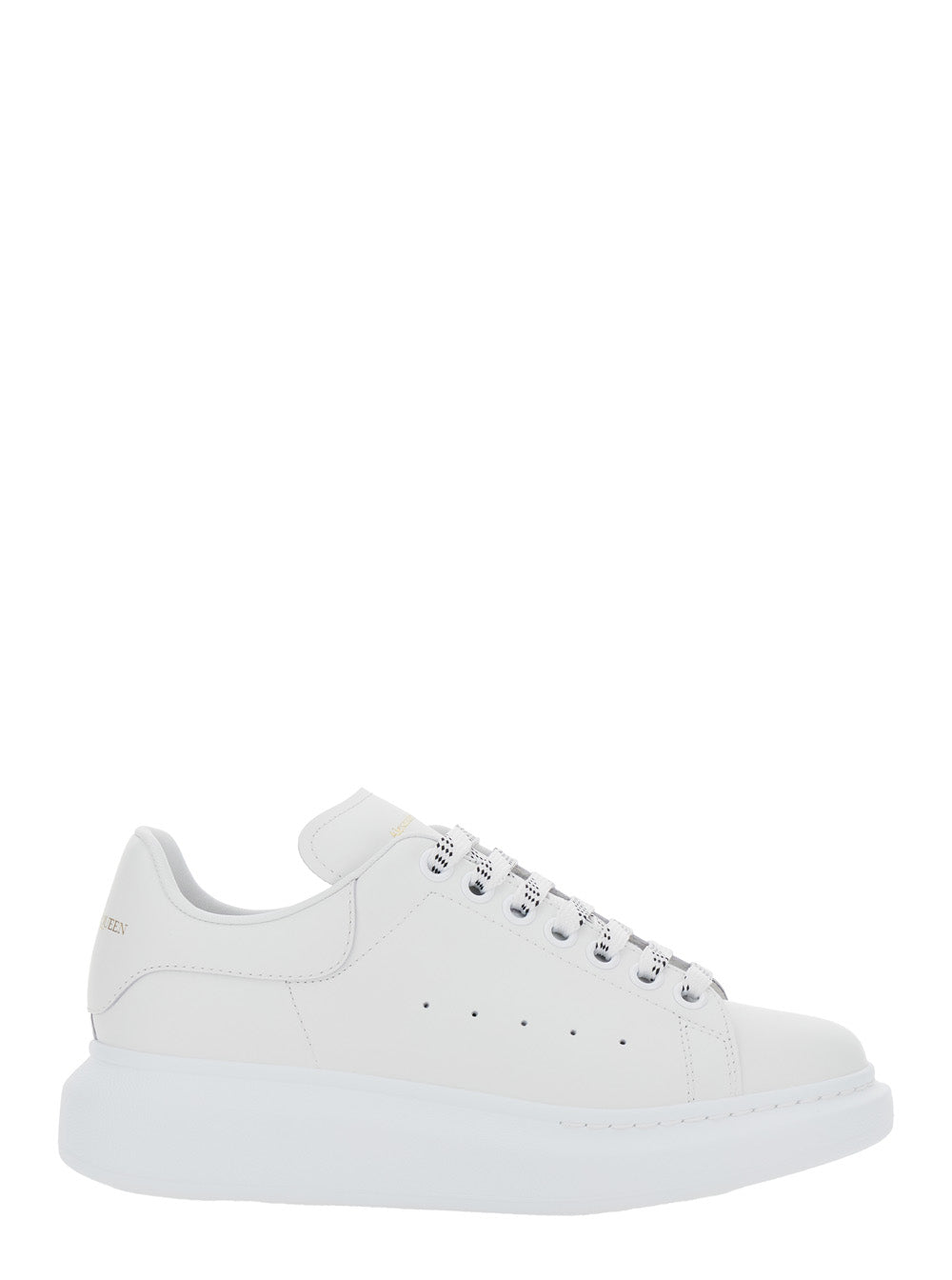 Alexander Mcqueen Women Low Top Sneakers 'Bianca' With Logo Lettering On Tongue And Heel In White Leather For Women ALEXANDER MCQUEEN