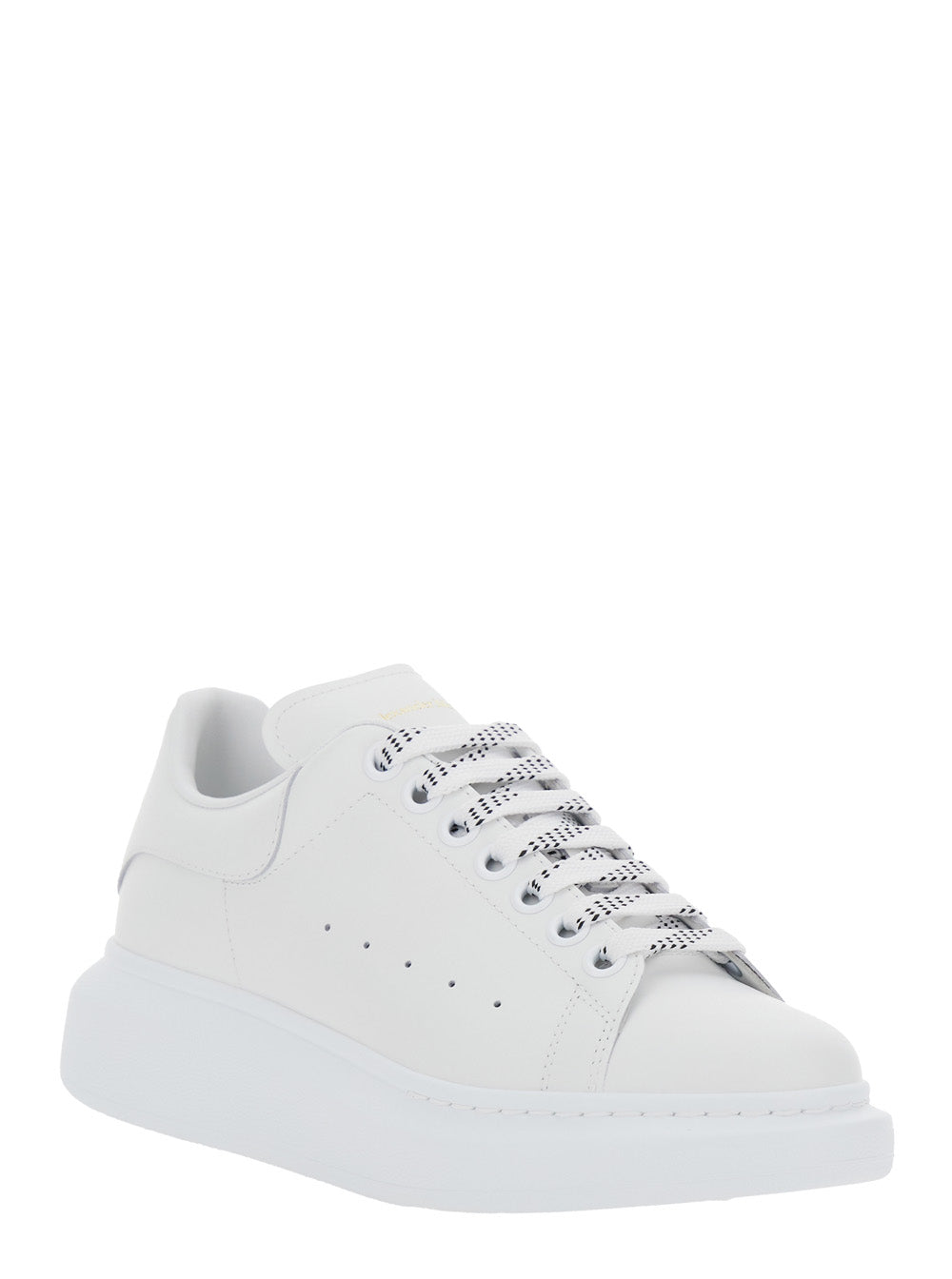 Alexander Mcqueen Women Low Top Sneakers 'Bianca' With Logo Lettering On Tongue And Heel In White Leather For Women ALEXANDER MCQUEEN