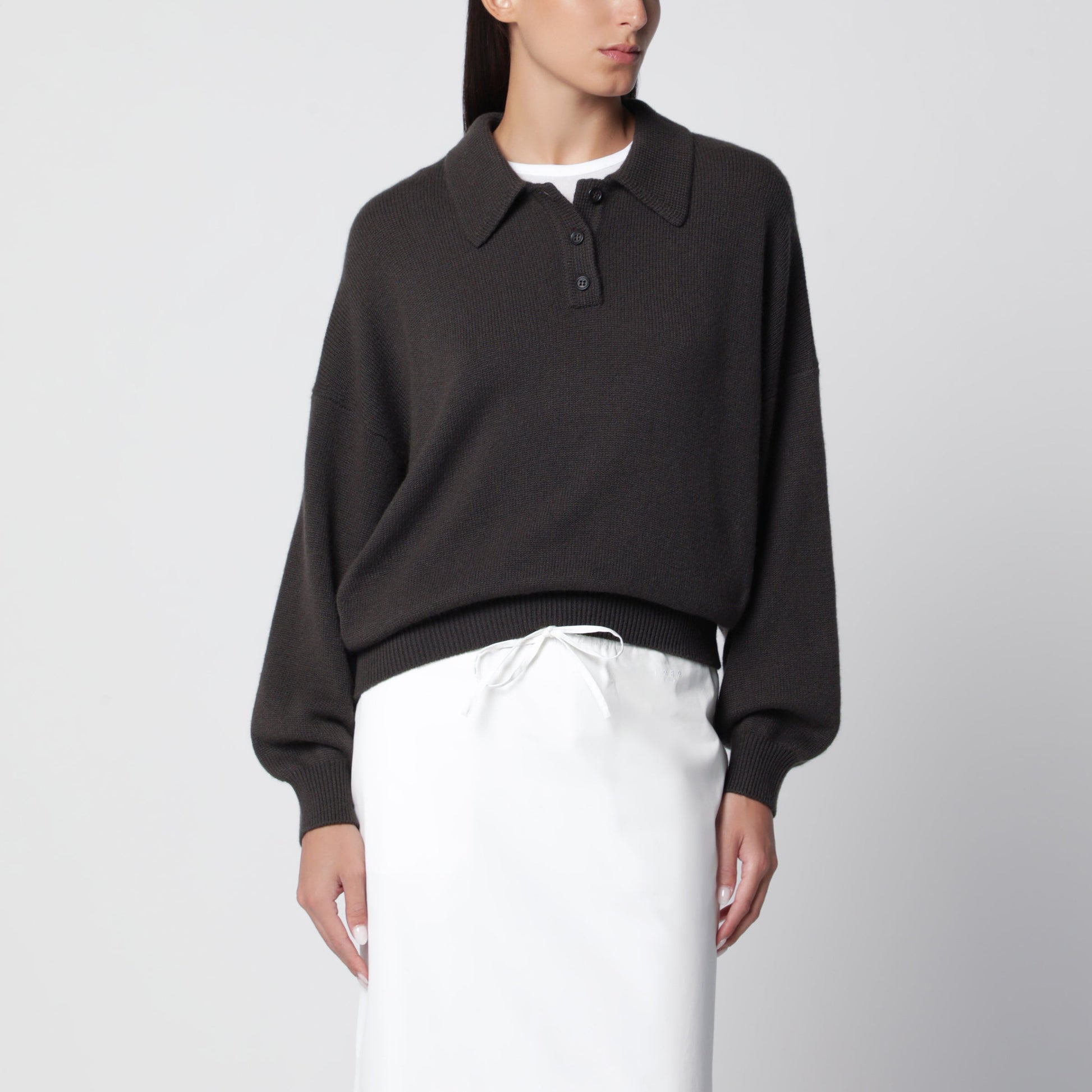 Lisa Yang Dark Green Etta Cashmere Sweater Women LISA YANG