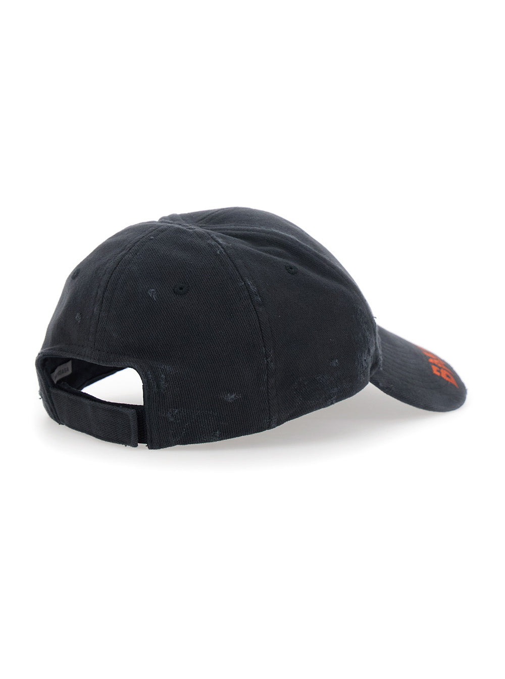 Balenciaga Men Black Baseball Cap With Logo Lettering On The Front In Cotton Men