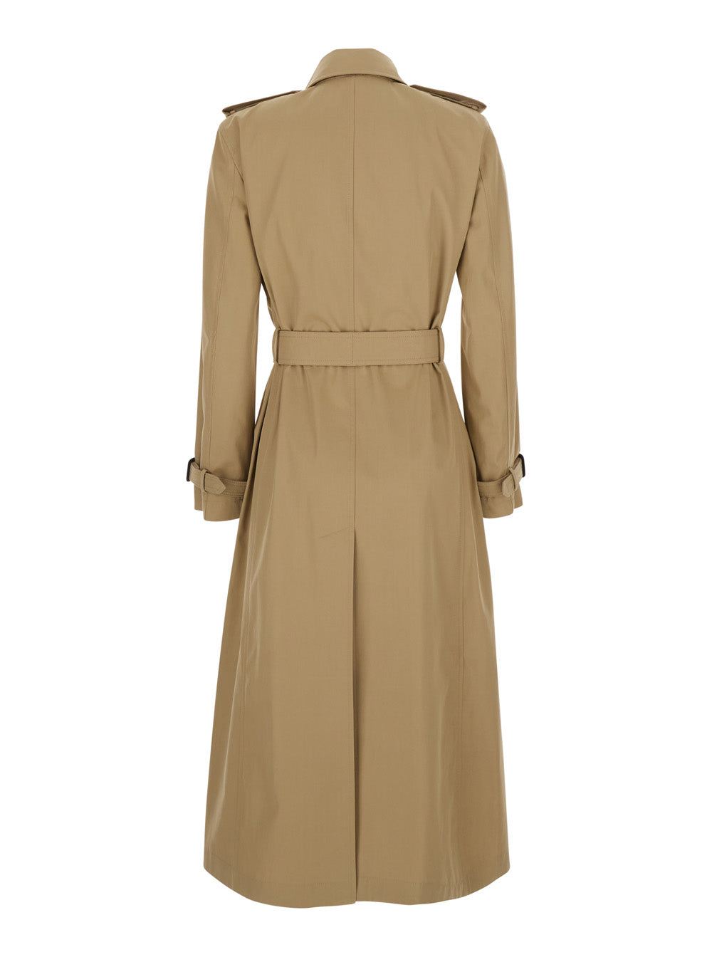 Gucci Women Beige Trench Coat With Adjustable Belt At The Front In Cotton For Women