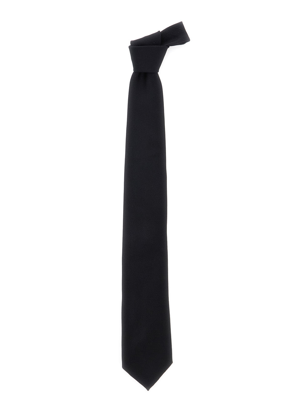 Tom Ford Men Black Tie With Back Knot Closure In Silk For Men