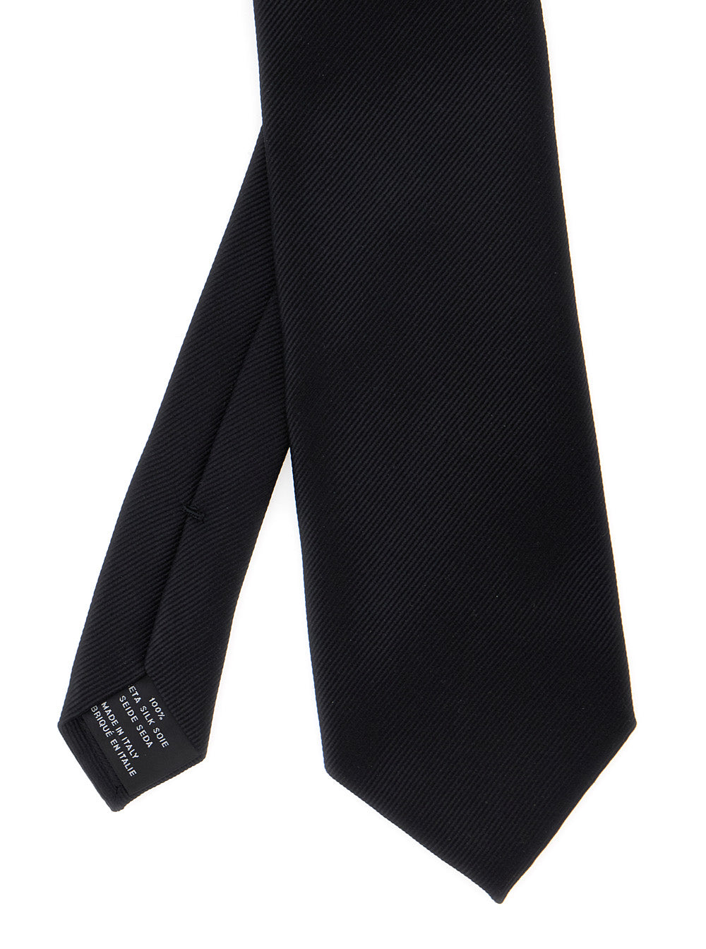 Tom Ford Men Black Tie With Back Knot Closure In Silk For Men