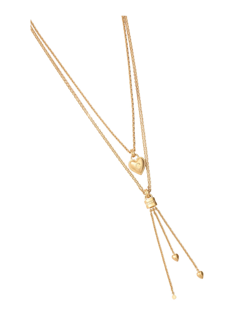 Chloé Women Gold Color Multi-Layer Necklace With Lobster Clasp On The Back In Brass For Women