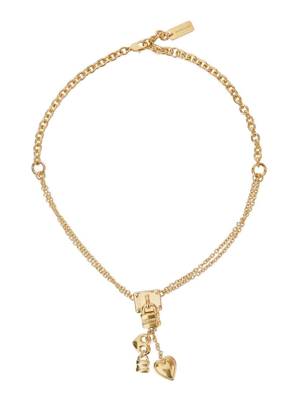 Chloé Women Gold-Colored Necklace With Pendant Charms And Chain Design In Brass For Women CHLOE