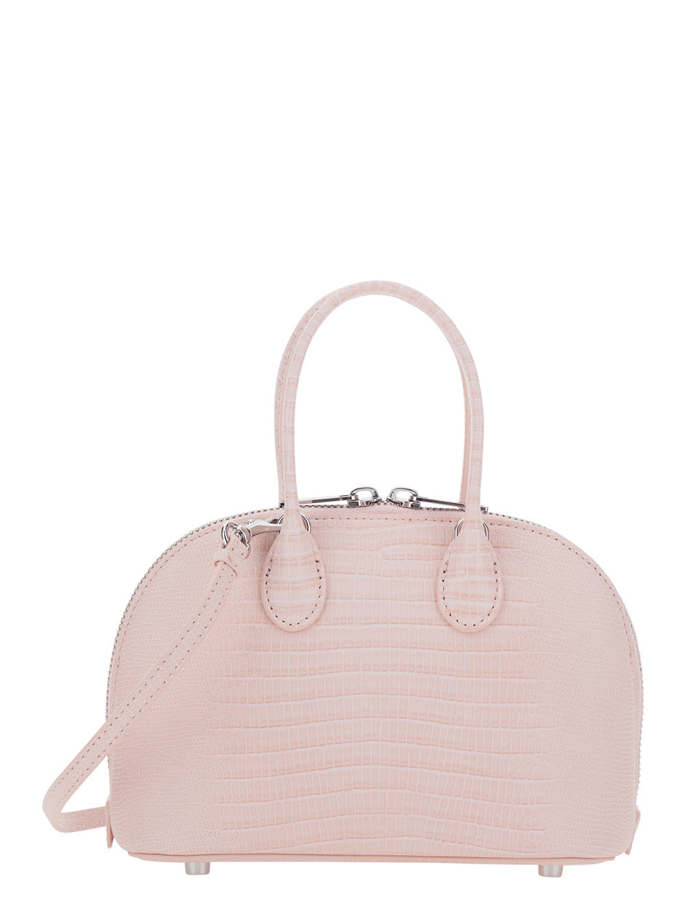 Self-Portrait Women Pink Mini Bag With Adjustable And Removable Shoulder Strap And Lizard Effect In Leather For Women SELF-PORTRAIT