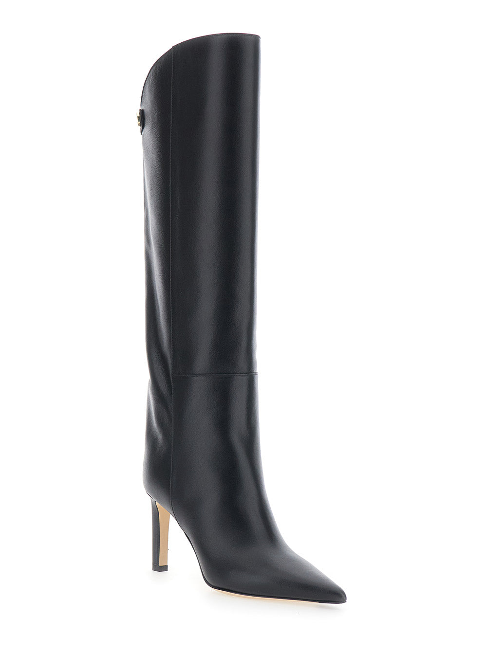 Jimmy Choo Women 'Alizze' Black Boots With High Stiletto Heel In Leather For Women JIMMY CHOO