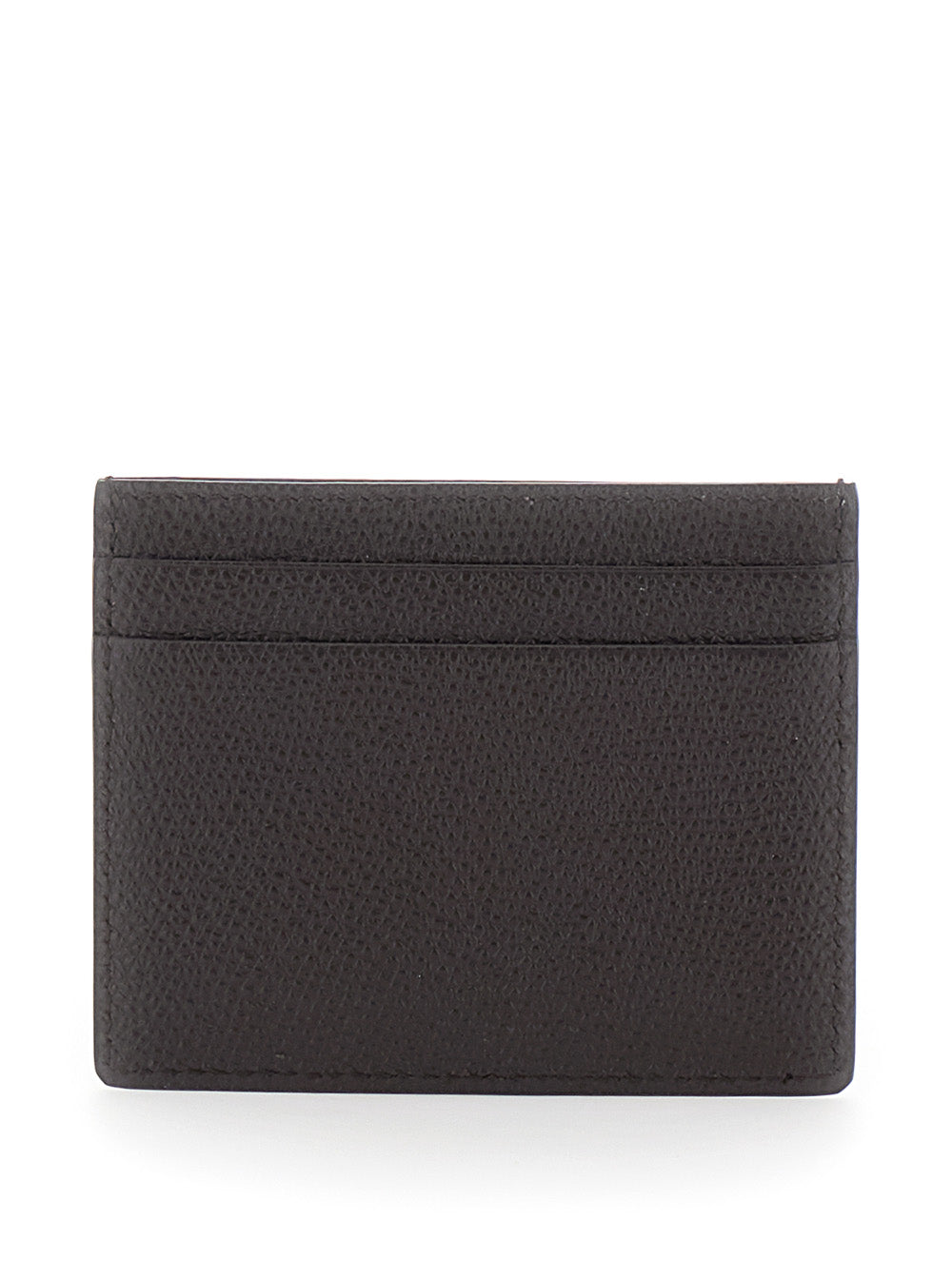 Valentino Garavani Women Brown Cardholder With Vlogo On The Front In Leather For Women