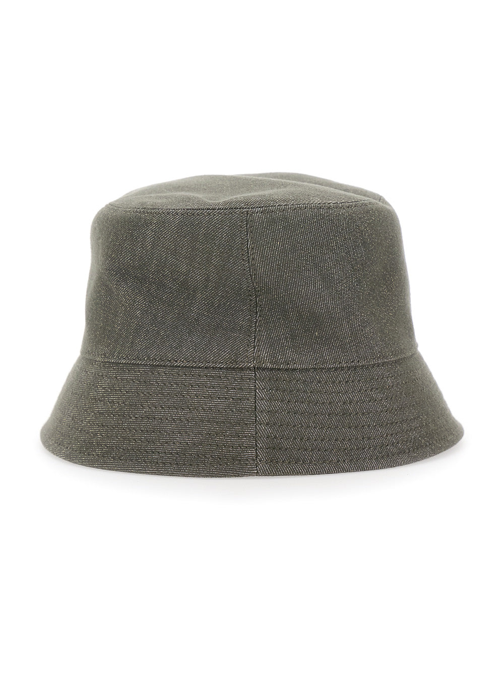 Brunello Cucinelli Women Green Bucket Hat With Logo Patch On The Front In Cotton Blend For Women BRUNELLO CUCINELLI