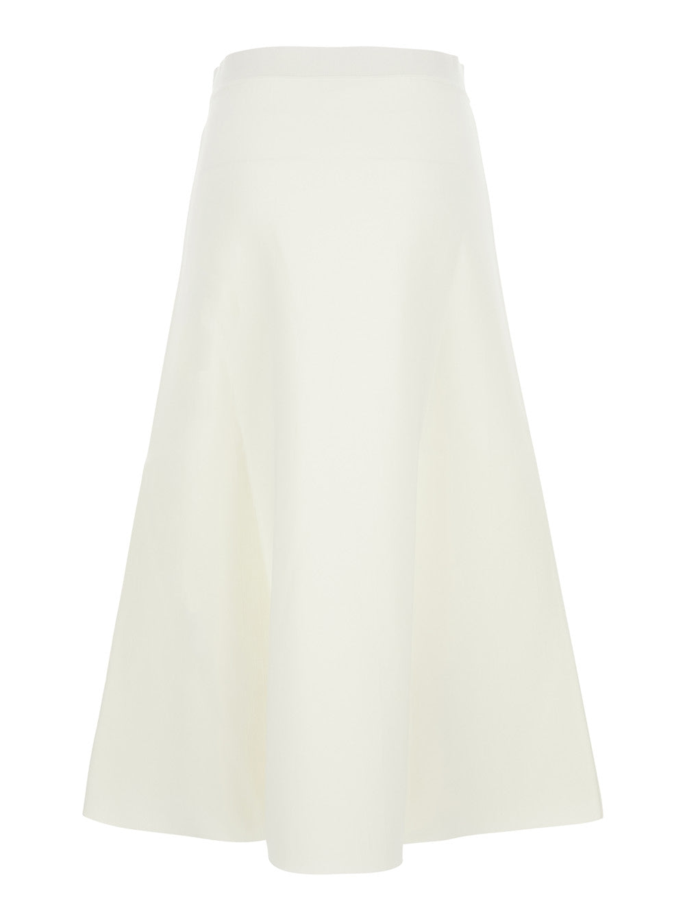 P.A.R.O.S.H. Women Beige Flared Skirt In Knit Fabric For Women