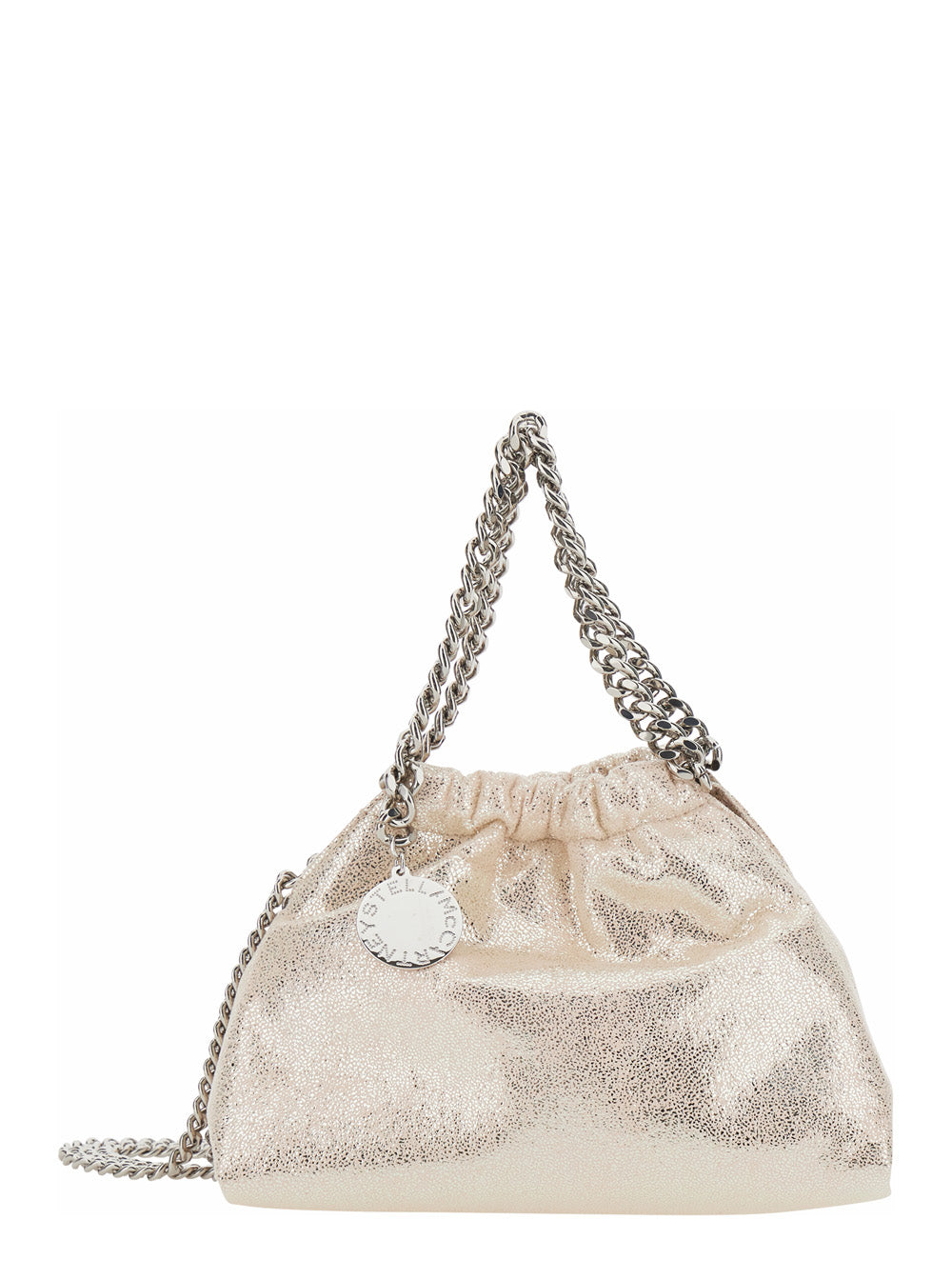 Stella Mccartney Women 'Falabella' Pink Crossbody Bag With Drawstring Closure And Chain Strap In Ecoleather For Women STELLA MCCARTNEY