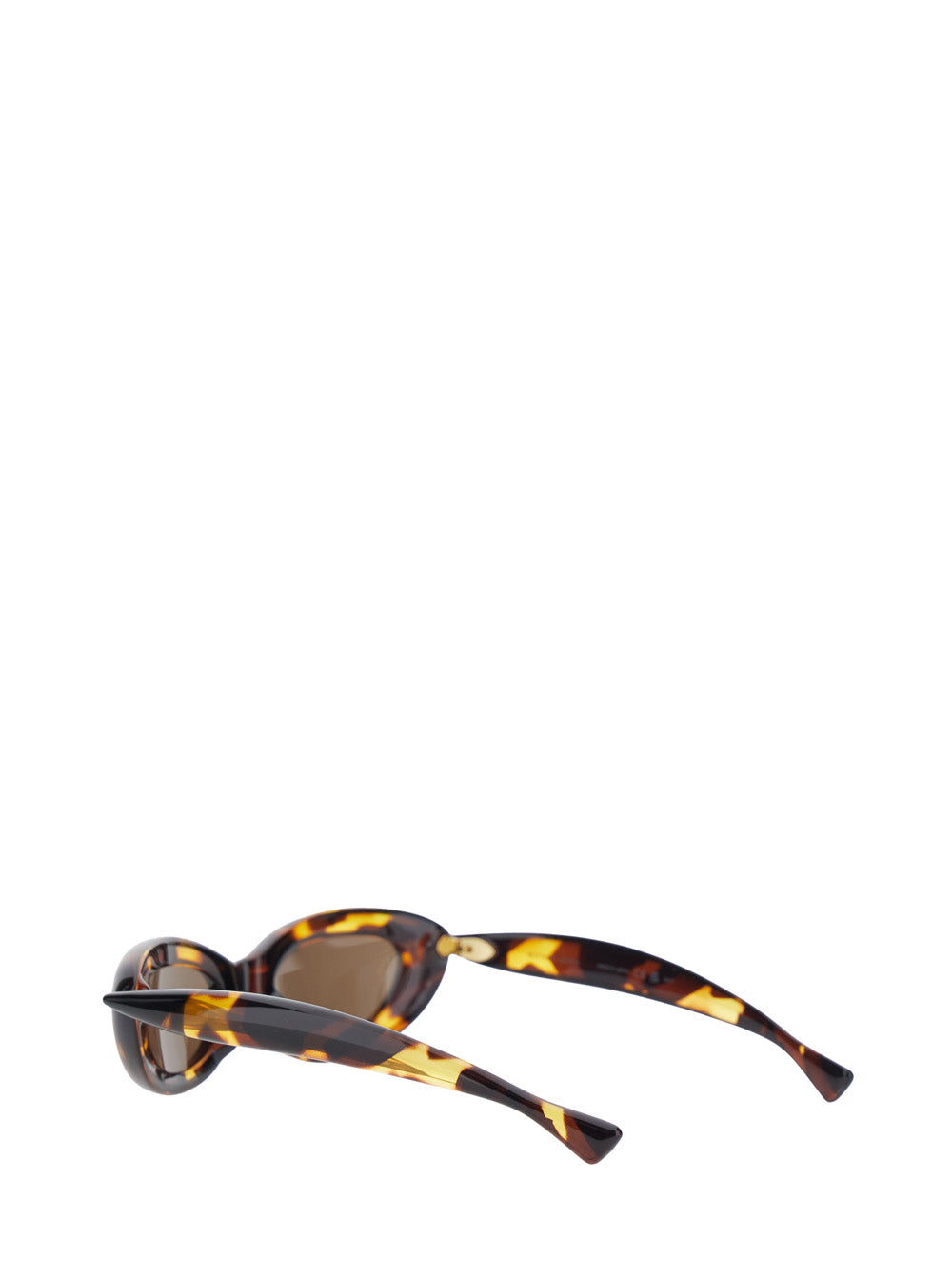 Bottega Veneta Women Brownsunglasses With Cat Eye Design And Leopard Motif In Plastic For Women