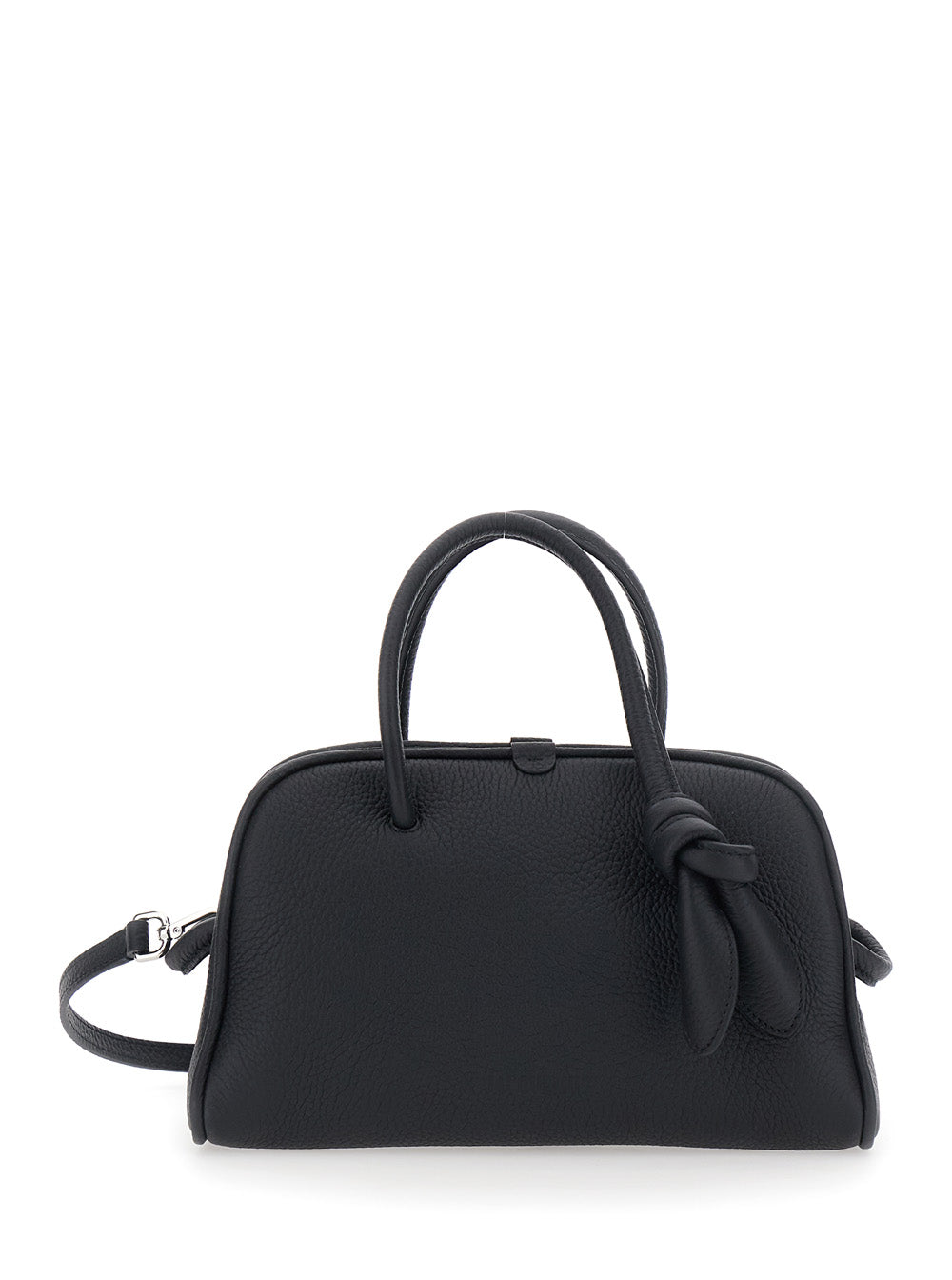 Jacquemus Women 'Le Petit Turismo' Black Handbag With Adjustable And Removable Strap In Leather For Women