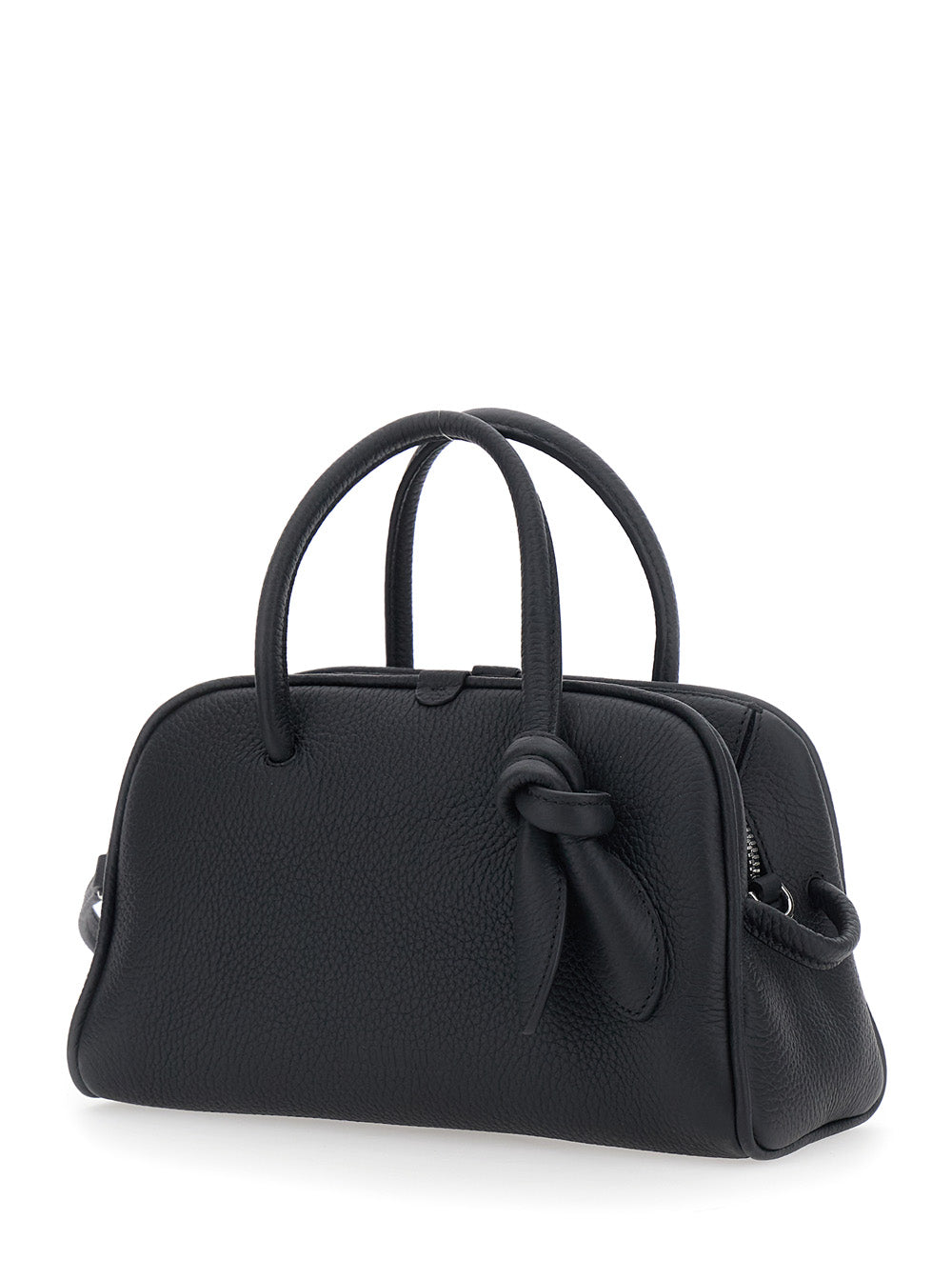 Jacquemus Women 'Le Petit Turismo' Black Handbag With Adjustable And Removable Strap In Leather For Women