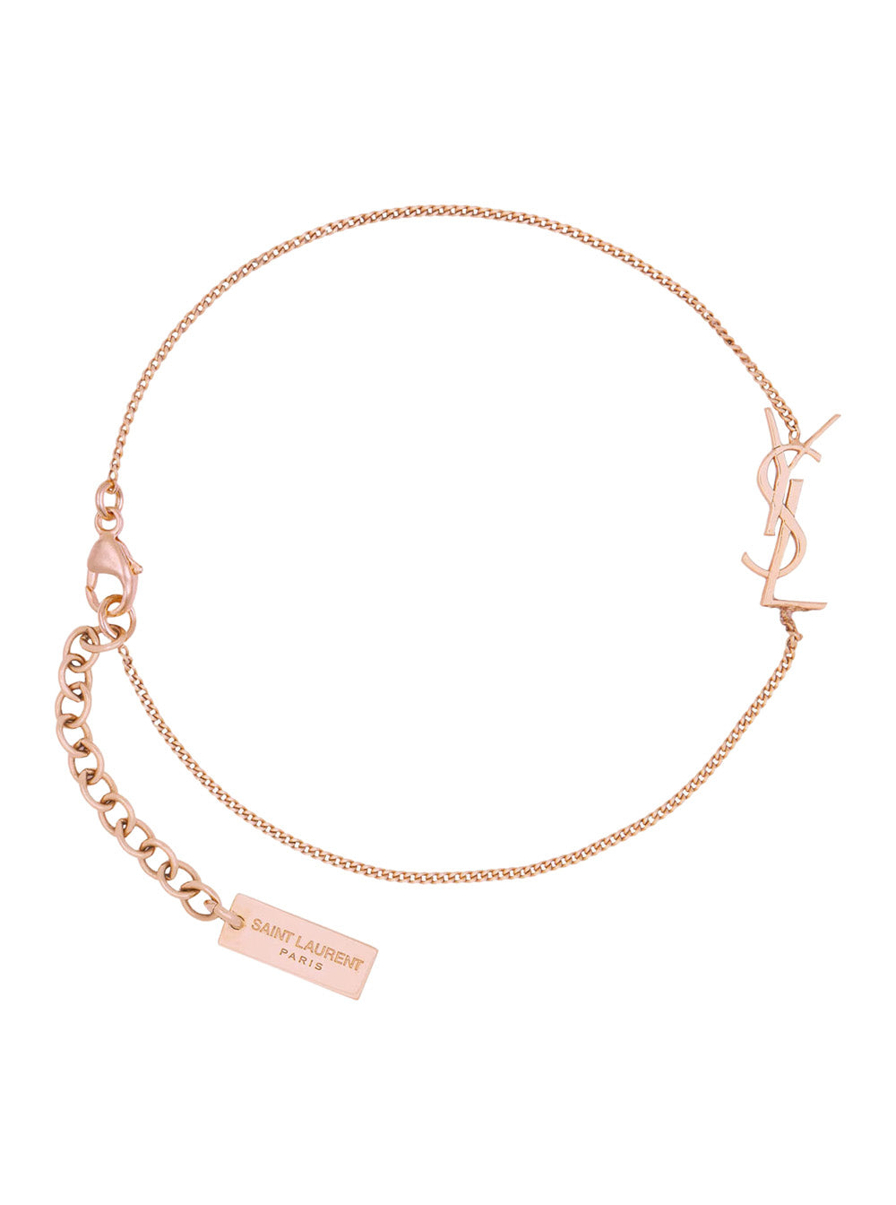 Saint Laurent Women Gold-Colored Bracelet With Chain Design And Cassandre Charm In Brass For Women