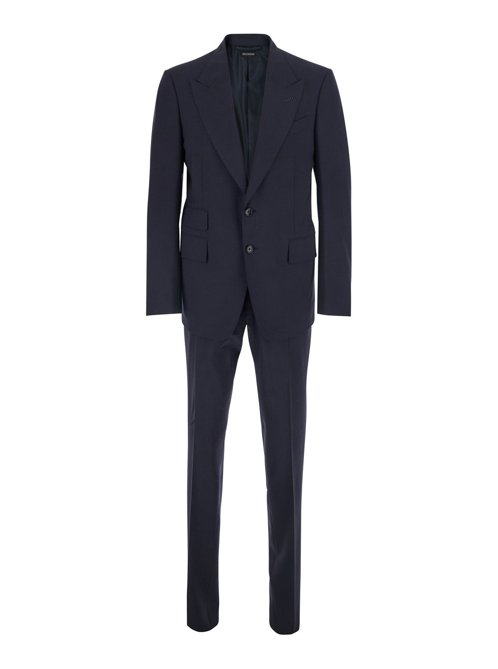 Tom Ford Men 'Shelton' Blue Single-Breasted Suit With Peak Revers In Wool For Men TOM FORD