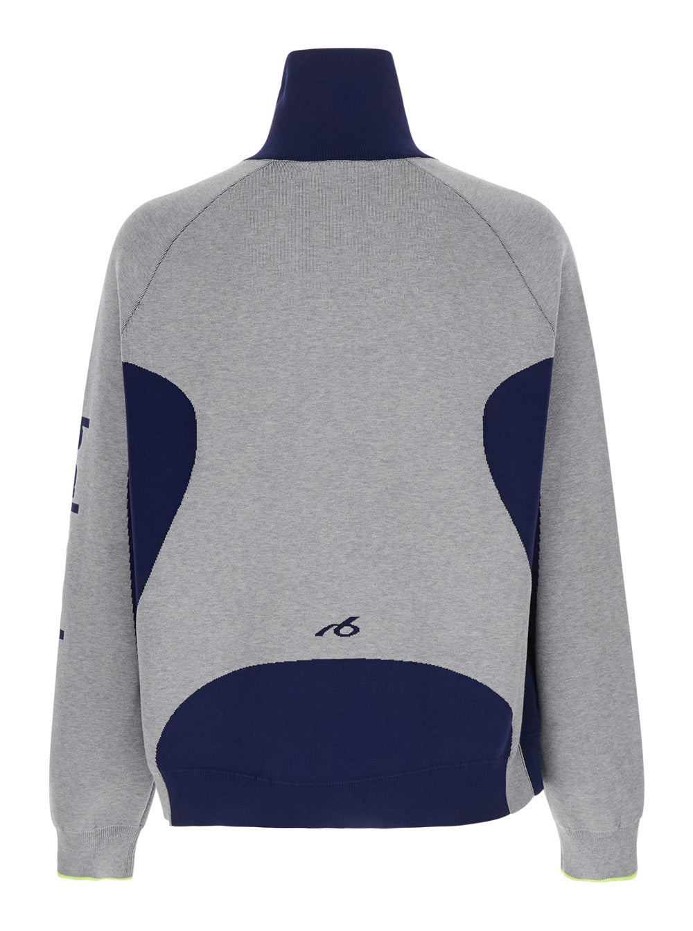 Balenciaga Men Gray Cardigan With Contrasting High Collar And Maxi Logo Lettering On The Sleeve In Cotton For Men