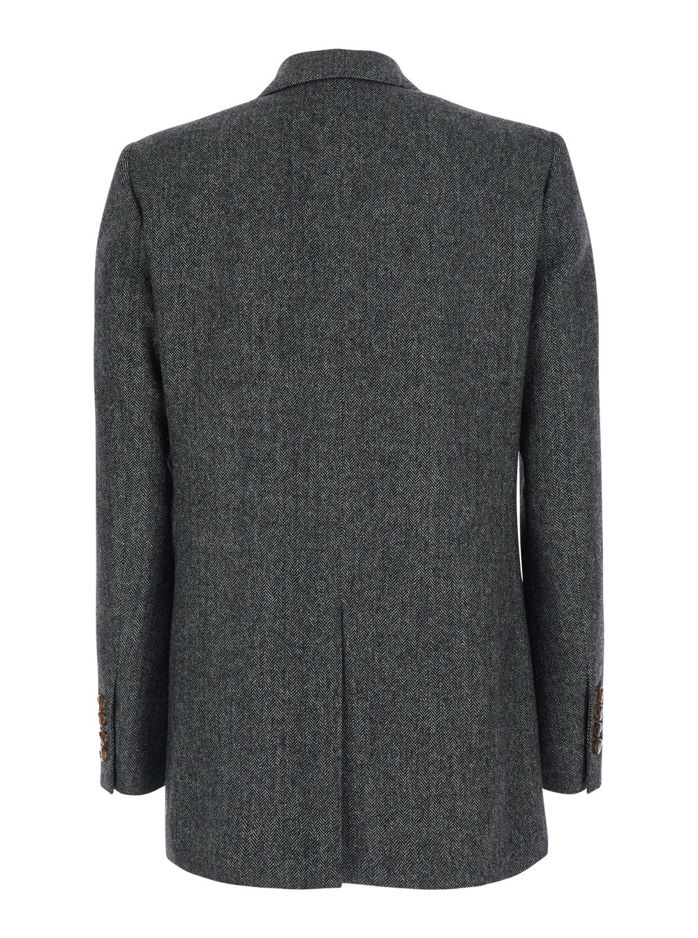 Blaze Milano Women 'J Line' Grey Double-Breasted Jacket With Peak Revers In Wool Blend For Women BLAZE MILANO