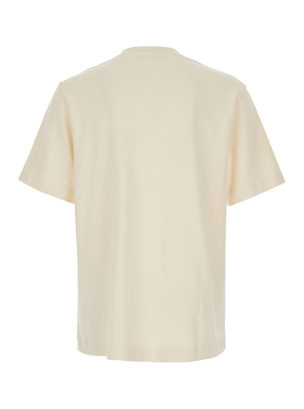 Jacquemus Men White Le Palmier T-Shirt With Logo And Unisex Cotton