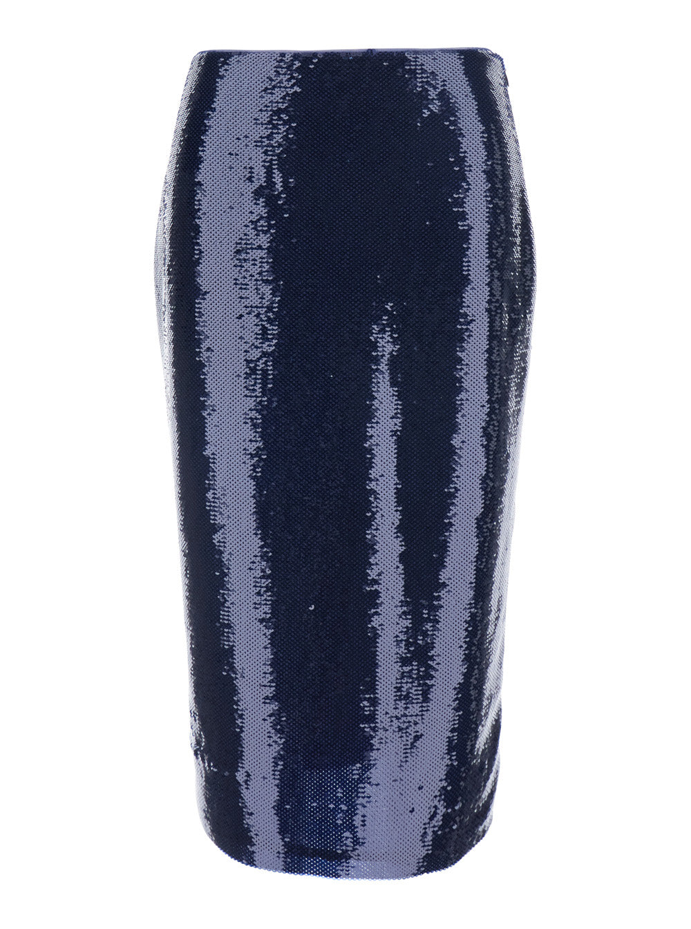 Tom Ford Women Blue Skirt With All-Over Sequins In Stretch Tech Fabric For Women TOM FORD