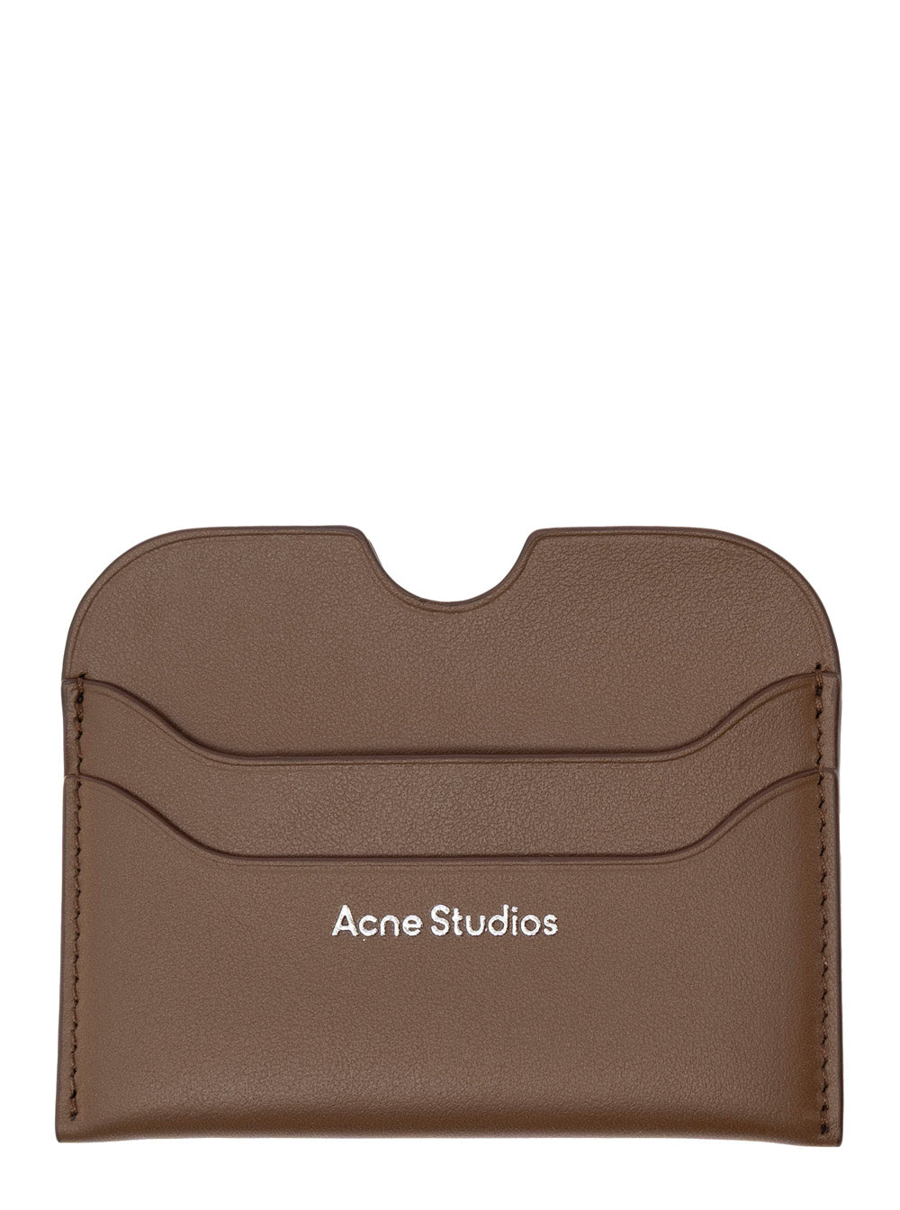 Acne Studios Men Brown Leather Card Holder ACNE STUDIOS