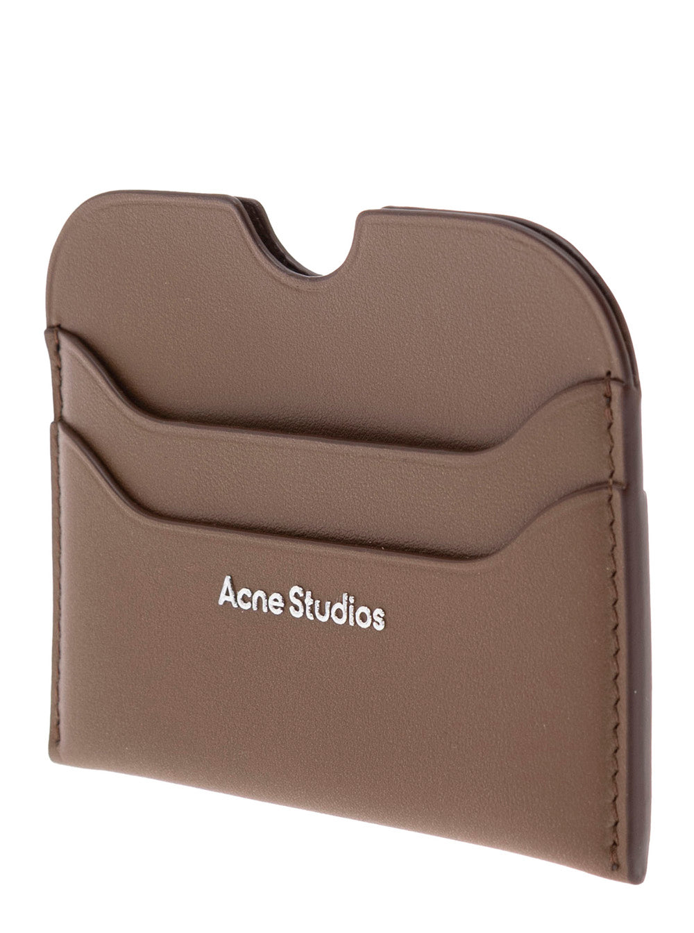 Acne Studios Men Brown Leather Card Holder ACNE STUDIOS