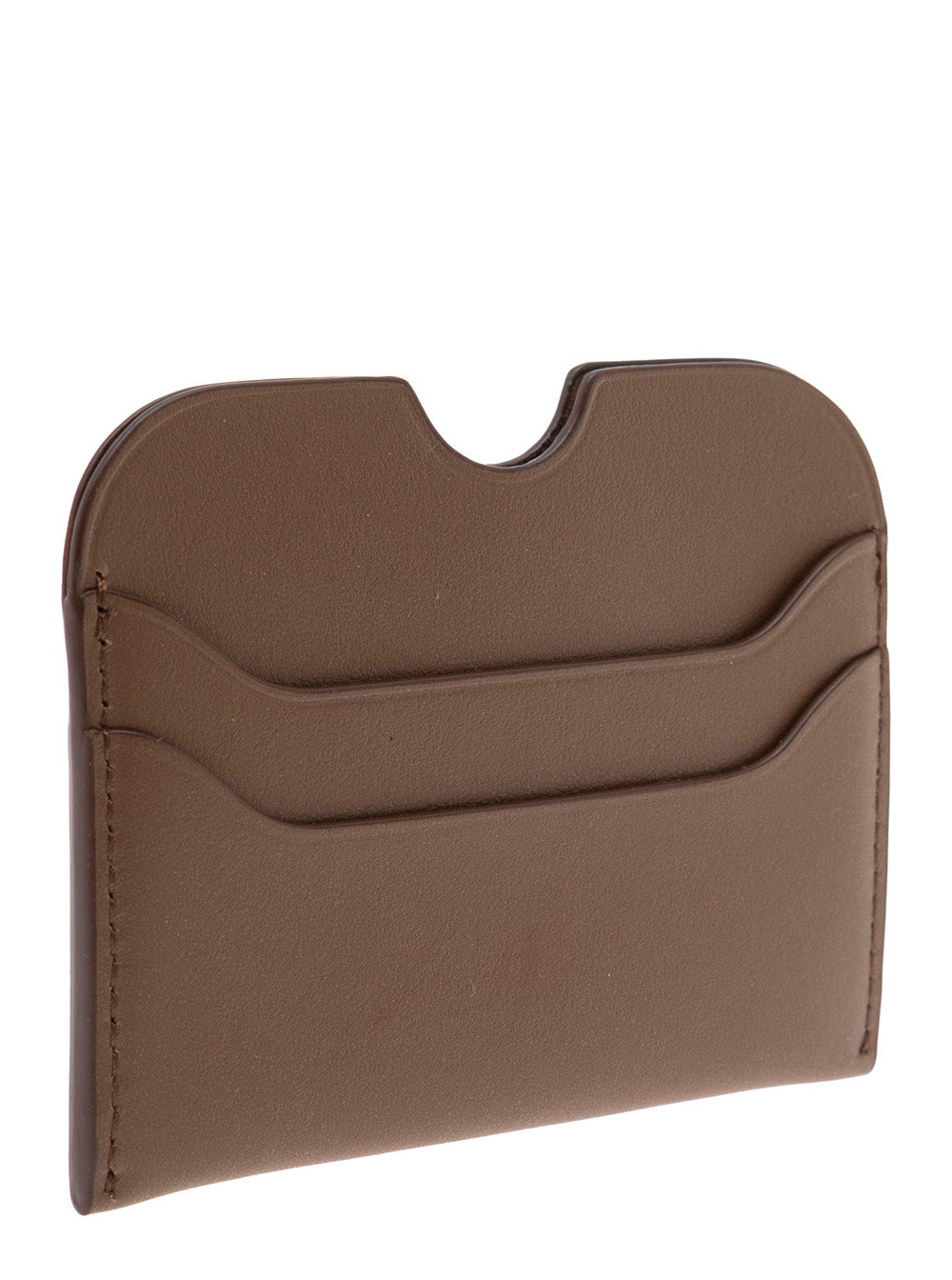 Acne Studios Men Brown Leather Card Holder ACNE STUDIOS