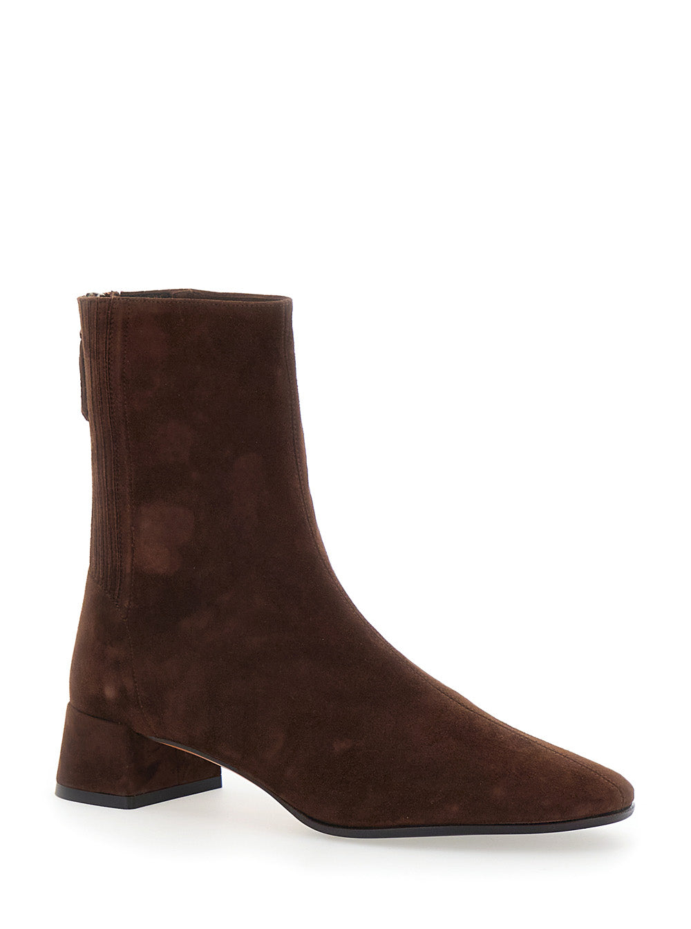 Aquazzura Women 'Saint Honore' Brown Ankle Boots With Zip Closure At The Back In Suede For Women