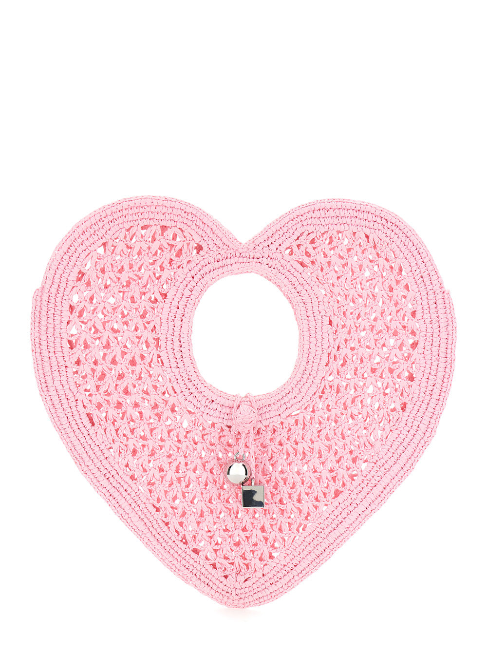 Jacquemus Women 'Le Spiaggia Coeur' Pink Handbag With Heart Handle In Leather For Women JACQUEMUS