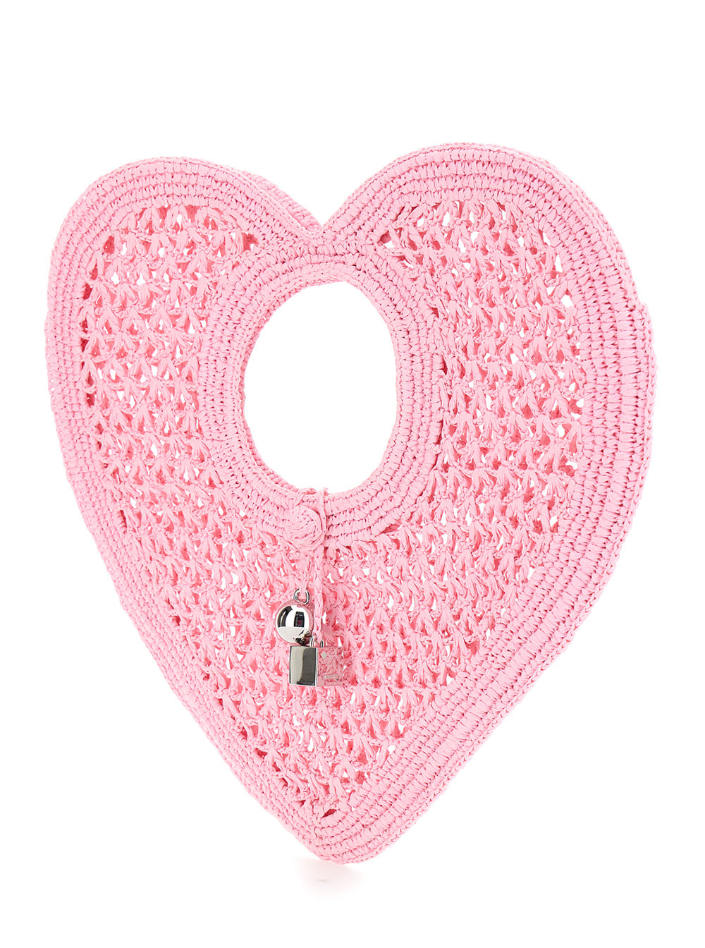 Jacquemus Women 'Le Spiaggia Coeur' Pink Handbag With Heart Handle In Leather For Women JACQUEMUS