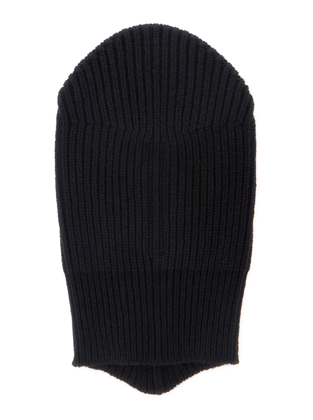 Rick Owens Men 'Porterville Skull' Black Hat With Balaclava Design In Cashmere And Wool Men