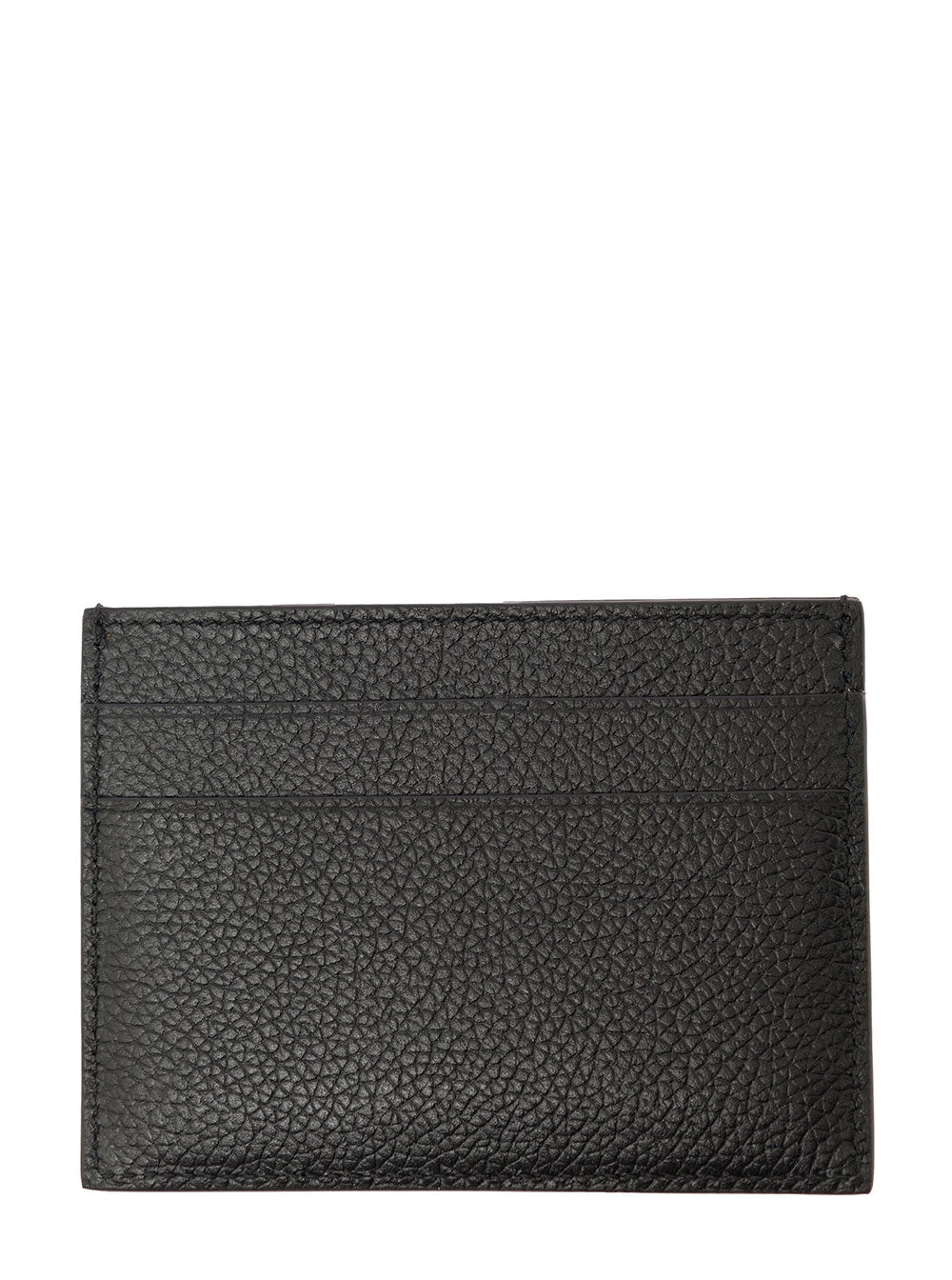 Balenciaga Men Cardholder With Contrasting Logo Lettering In Black Leather Men BALENCIAGA