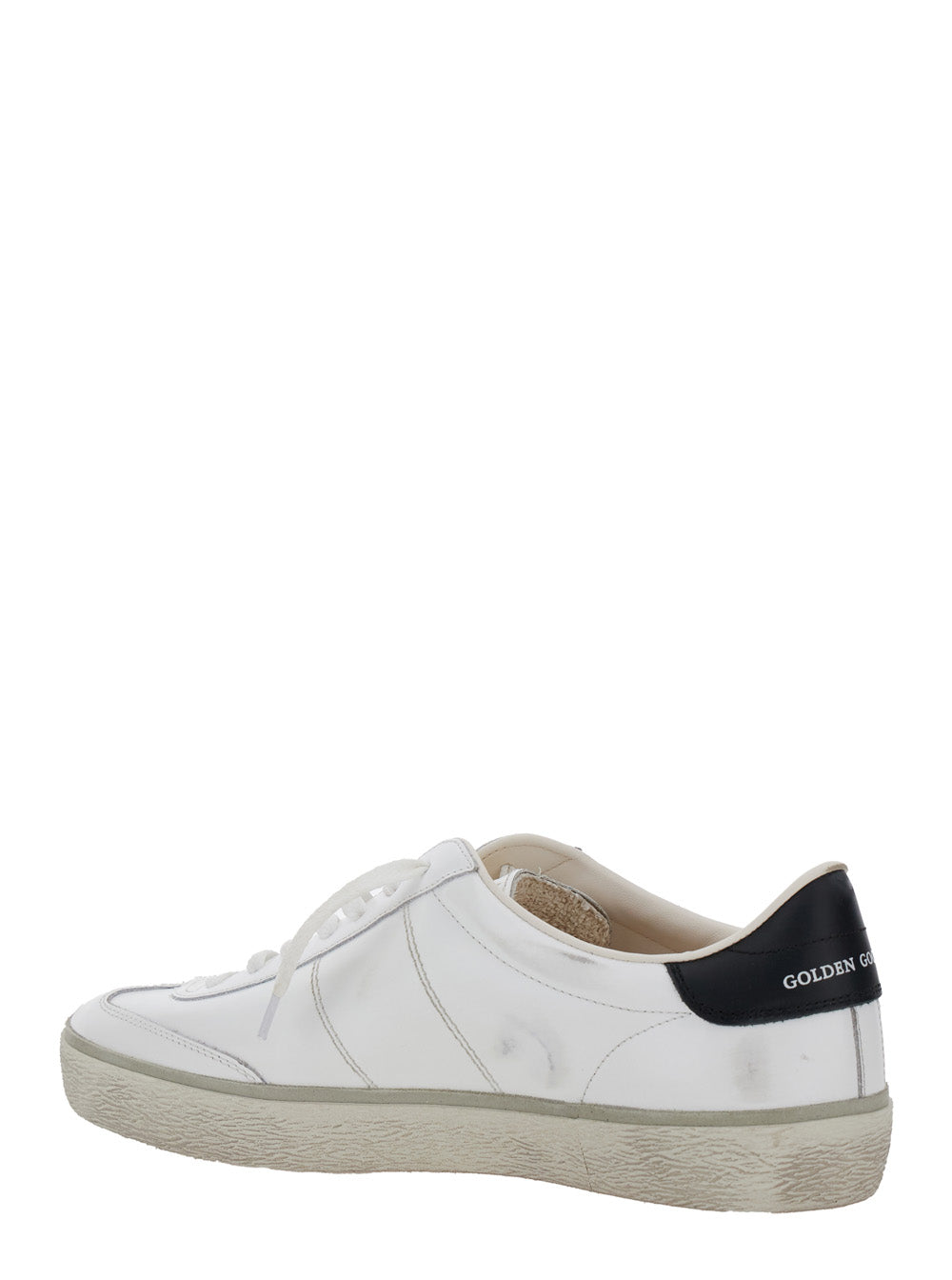Golden Goose Men Sneaker 'Soul-Star' Low Top With Logo Patch On The Tongue And Lettering Logo On The Back In White Leather Men GOLDEN GOOSE