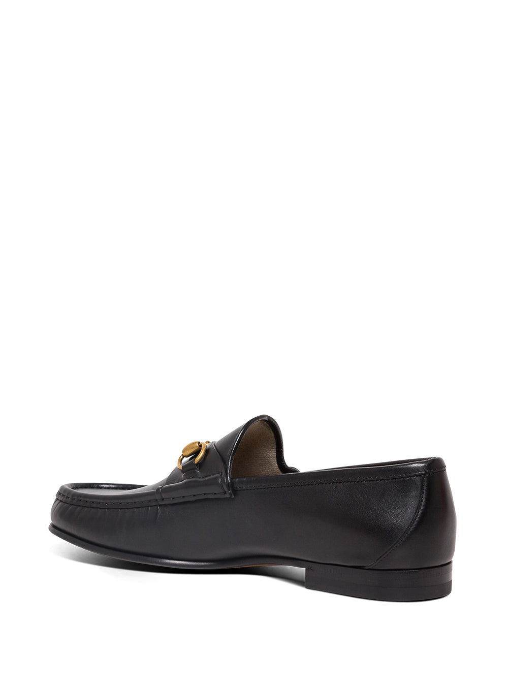 Gucci Men Loafers With Leather Clamp Detail Black Men GUCCI