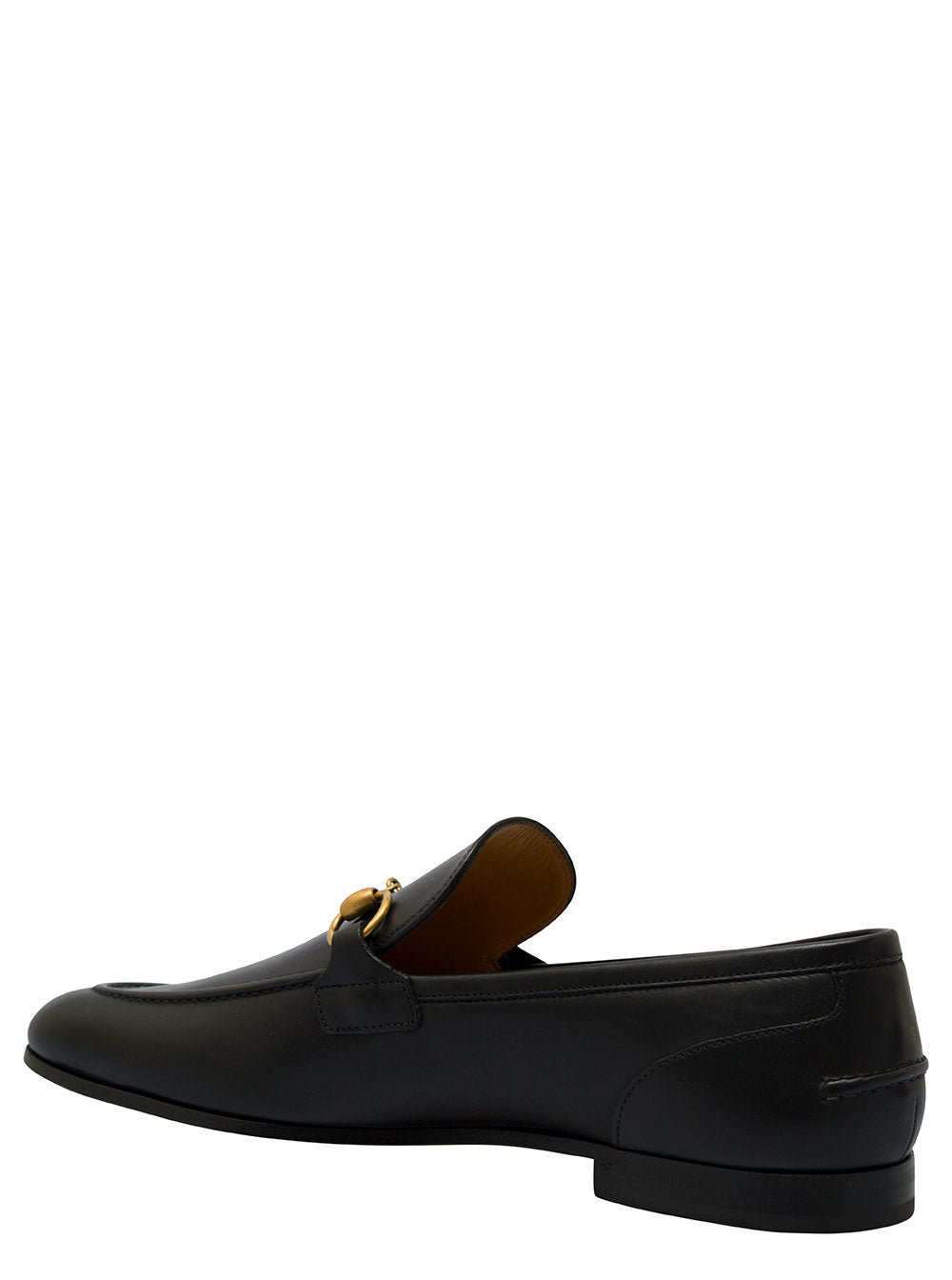 Gucci Men Loafer 'Jordaan' With Leather Clamp Detail Black Men GUCCI