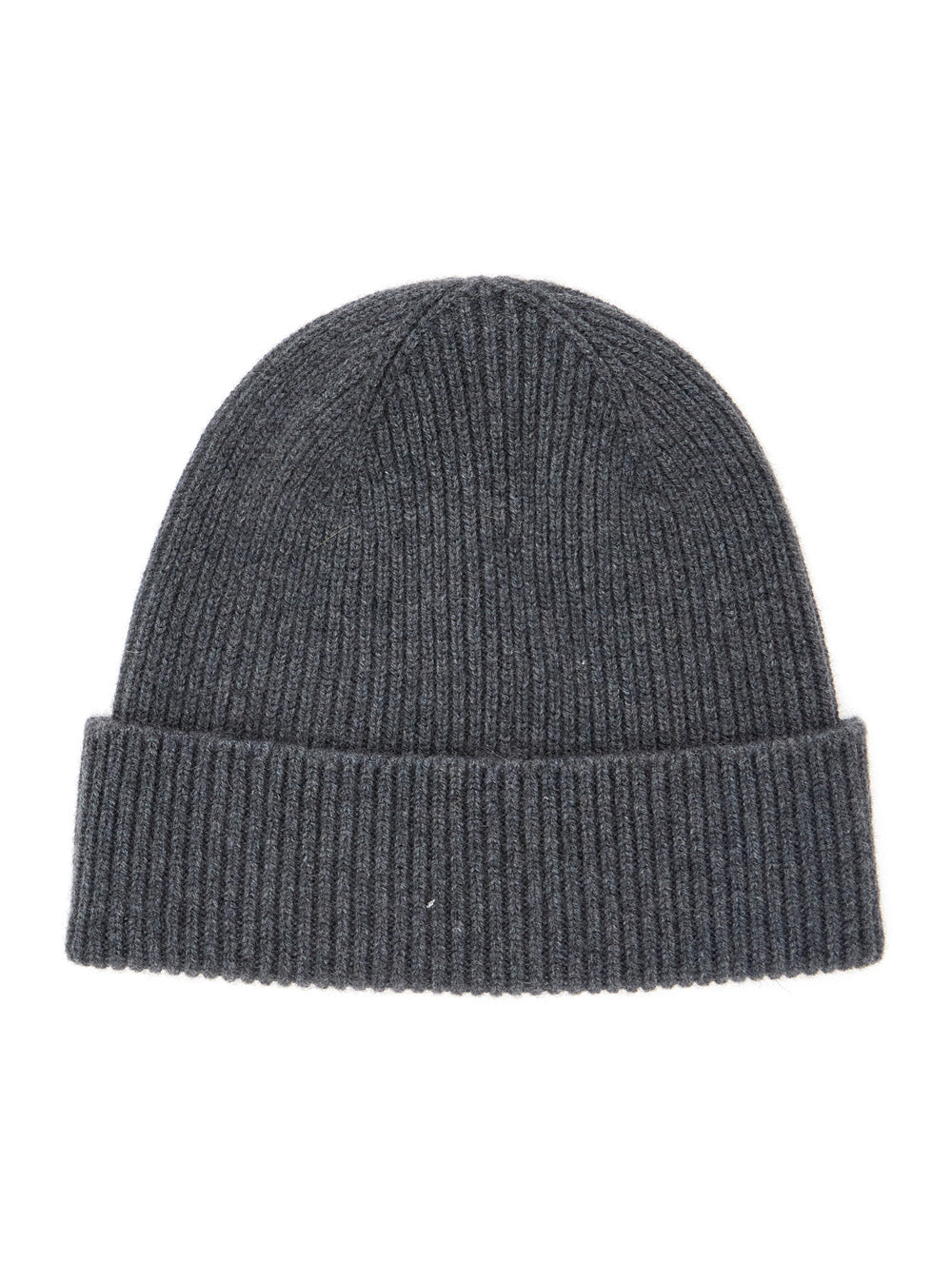 Gucci Men Gray Logo Patch Beanie For Men GUCCI