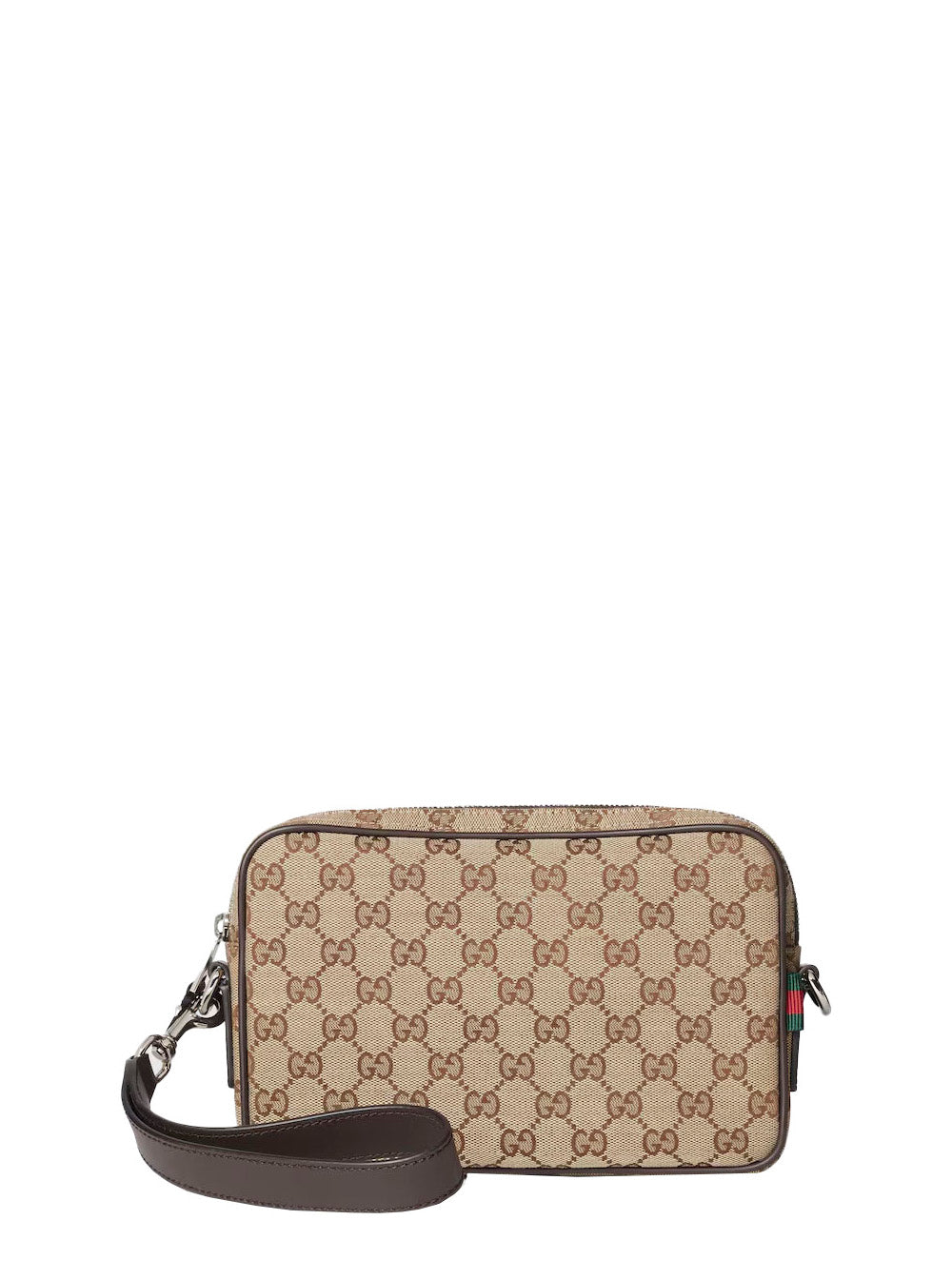 Gucci Men Crossbody Bag 'Gg All-Over' With Tech Fabric Motif Beige Man GUCCI