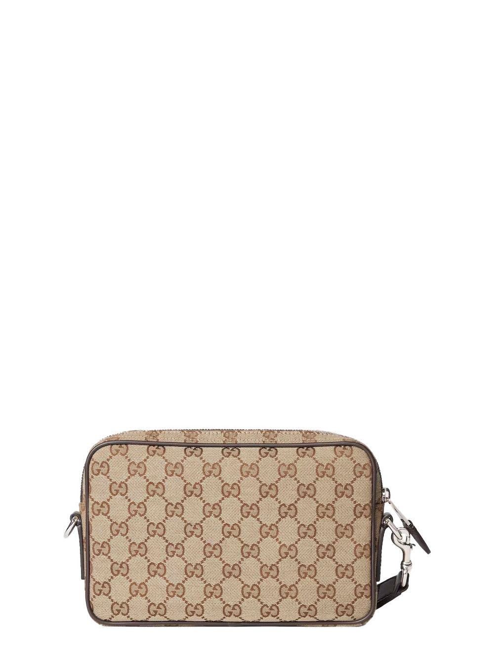 Gucci Men Crossbody Bag 'Gg All-Over' With Tech Fabric Motif Beige Man GUCCI