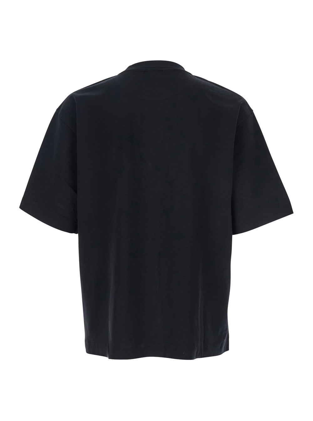 Off-White Men Oversized T-Shirt 'Logo' With Contrasting Logo Print In Black Cotton For Men OFF-WHITE