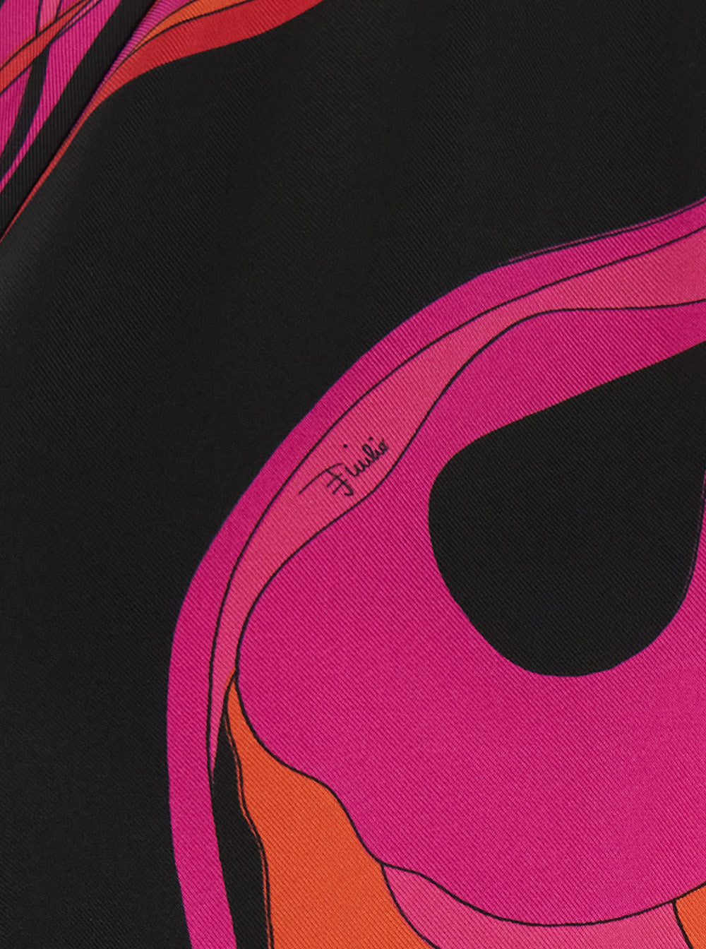 Pucci Women Fuchsia Sleeveless Top With Halterneck And All-Over Orchidea Print In Silk For Women PUCCI