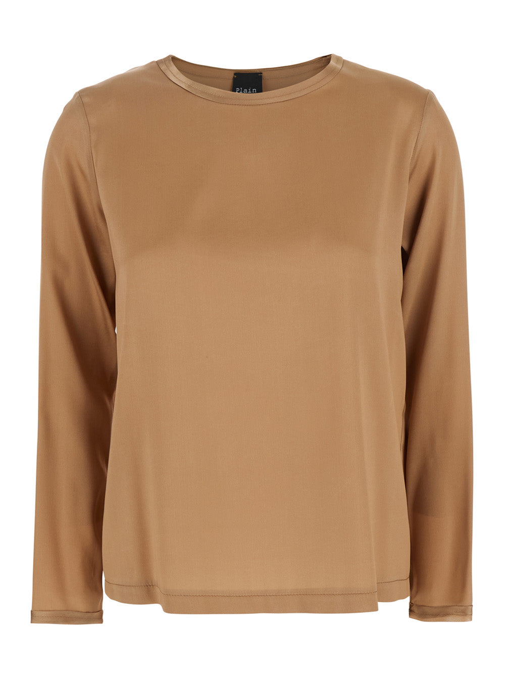 Leplain Women Brown Silk Long Sleeve Blouse Woman LEPLAIN
